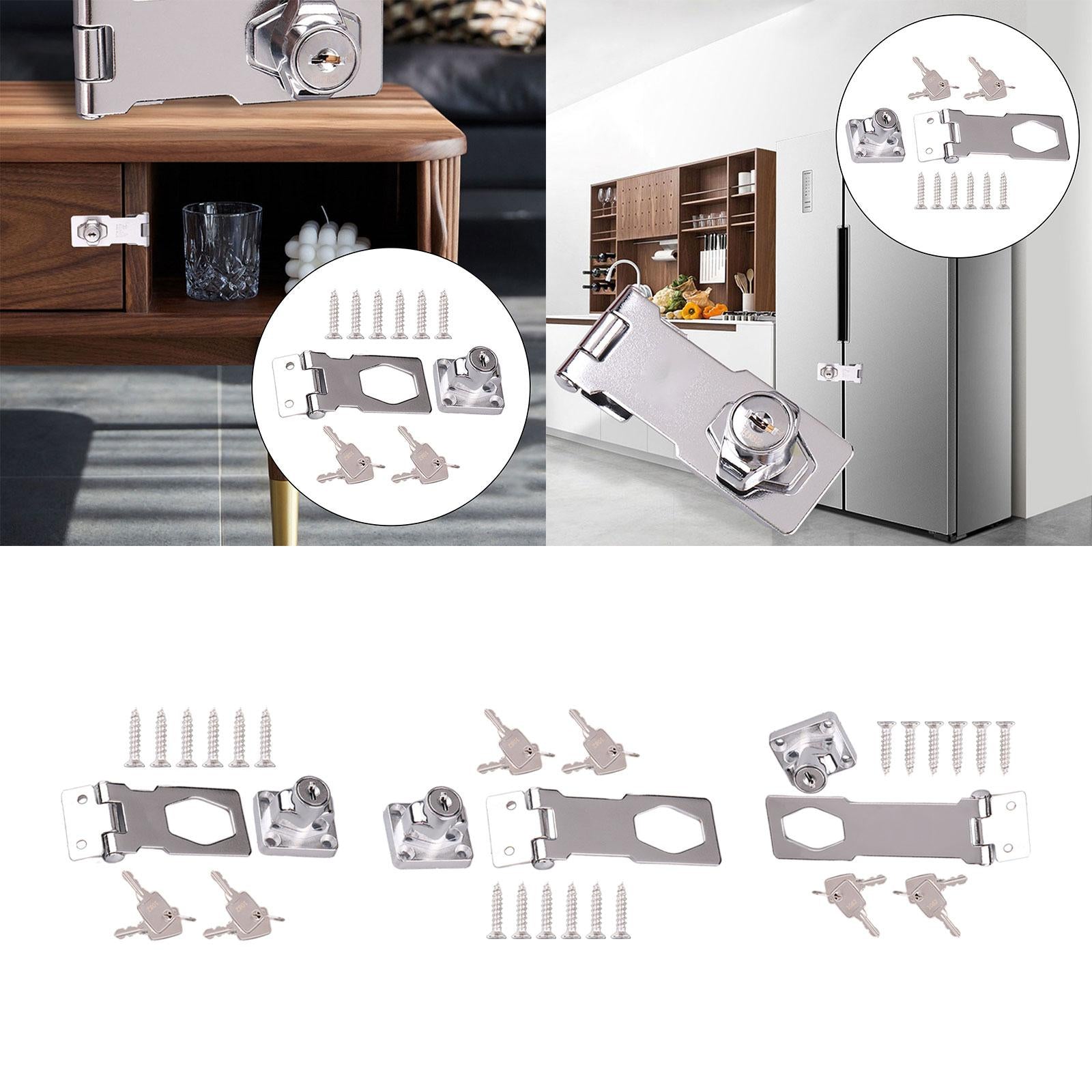 Cabinet Lock with Keys Drawer Lock Replacement Hardware for Files Drawer 2.5 inch