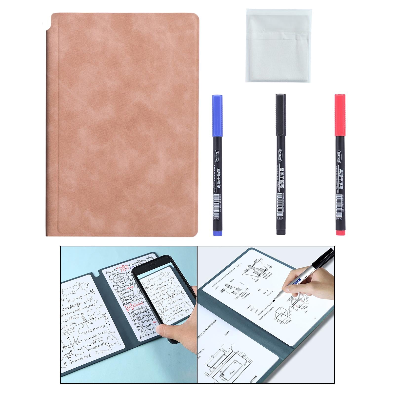 Smart Reusable Notebook Diary planner Notepad for Home Planning Drawing Pink
