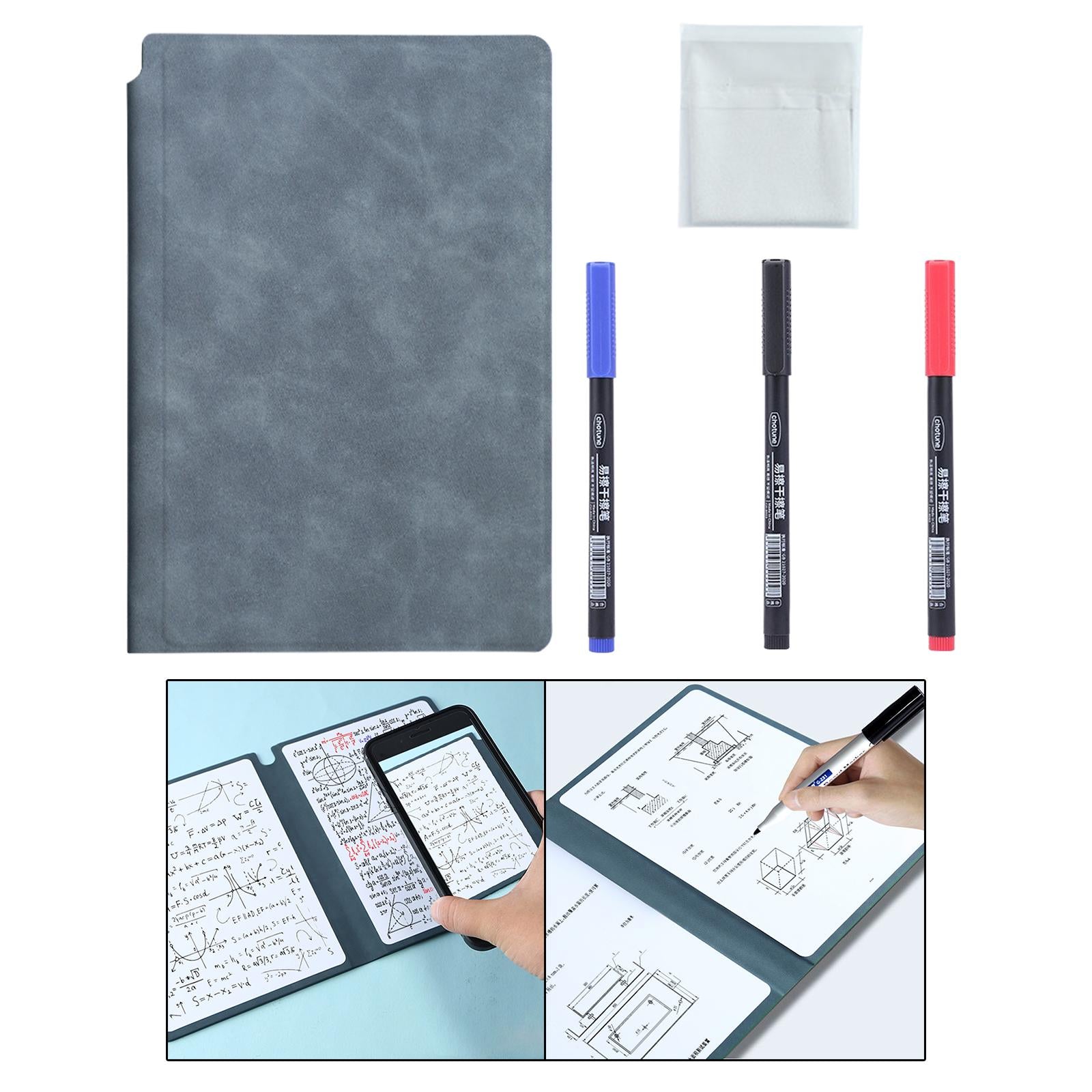 Smart Reusable Notebook Diary planner Notepad for Home Planning Drawing Navy Blue