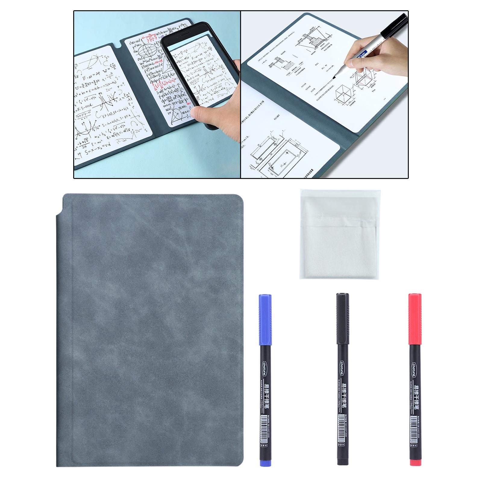 Smart Reusable Notebook Diary planner Notepad for Home Planning Drawing Navy Blue