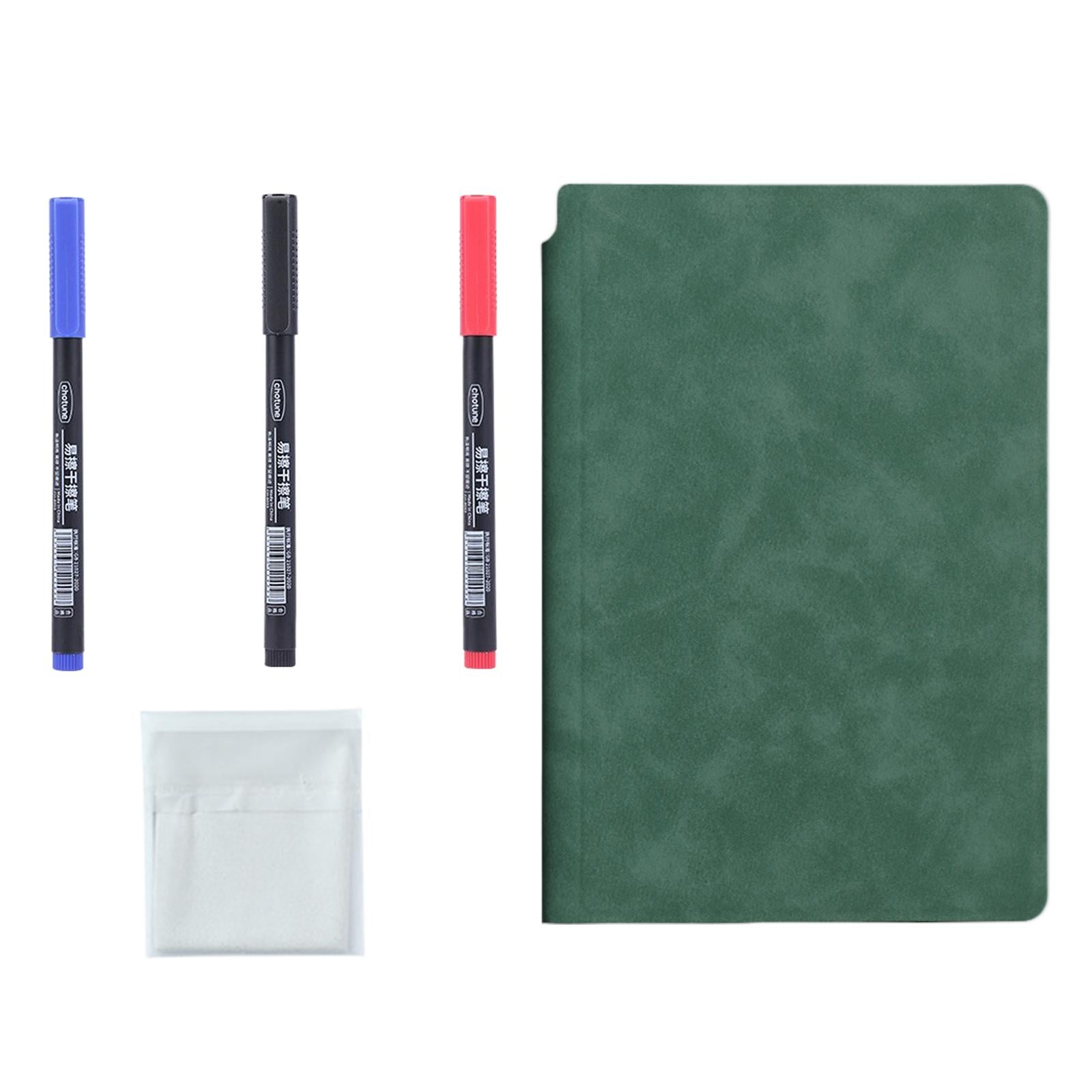 Smart Reusable Notebook Diary planner Notepad for Home Planning Drawing Dark Green