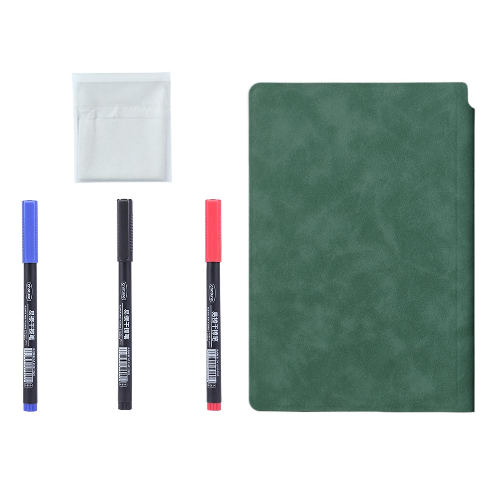 Smart Reusable Notebook Diary planner Notepad for Home Planning Drawing Dark Green
