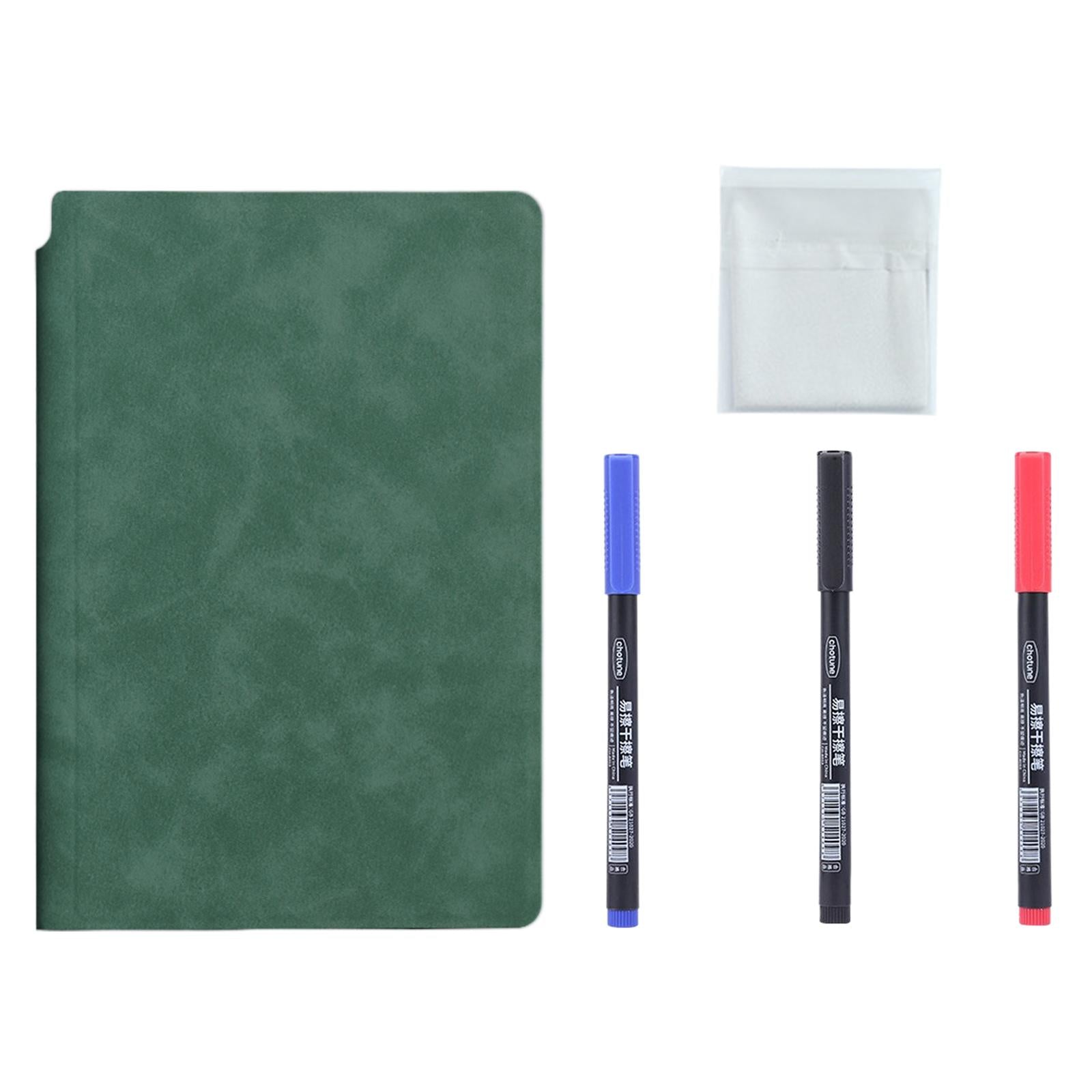Smart Reusable Notebook Diary planner Notepad for Home Planning Drawing Dark Green