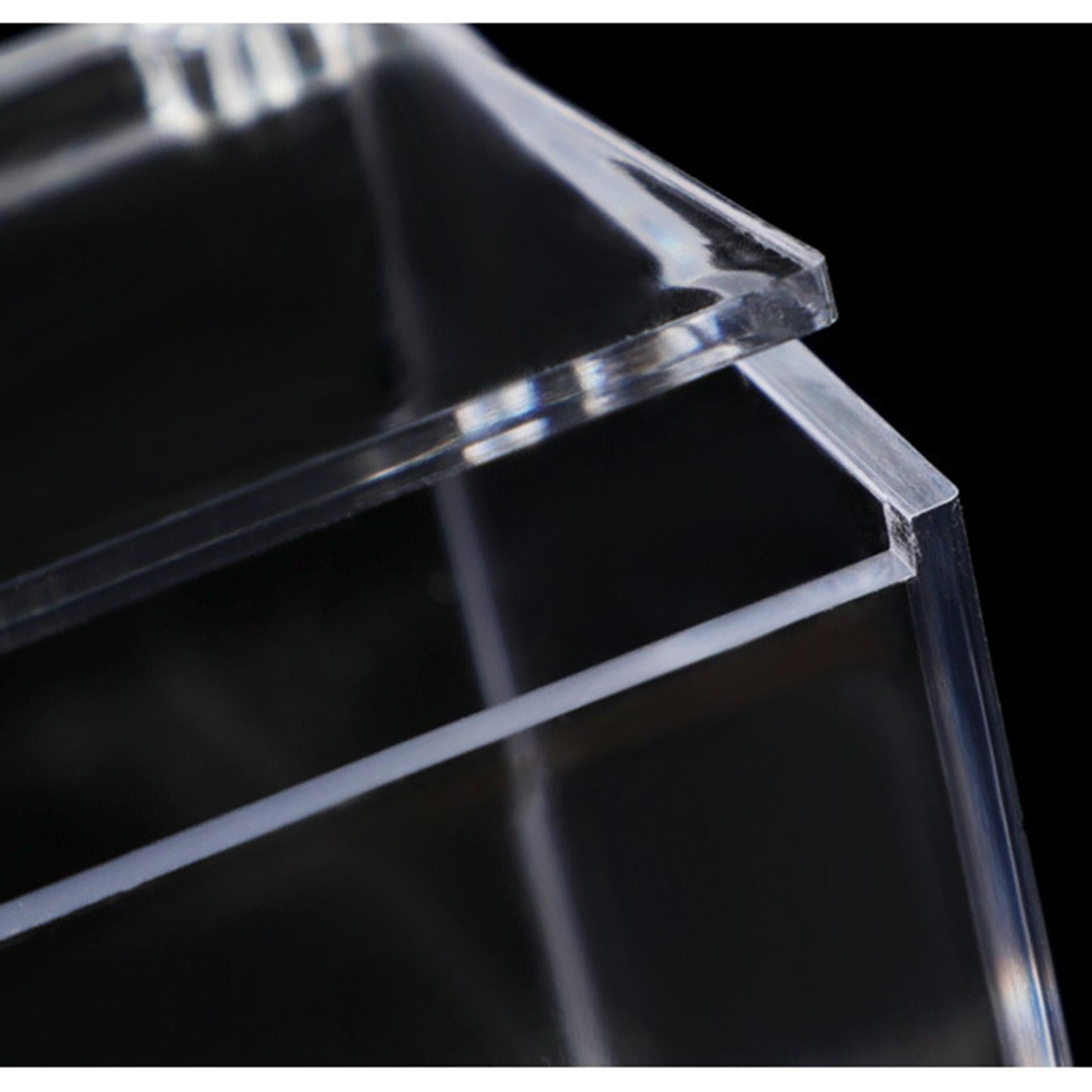 3xAcrylic Clear Box with Lids Transparent Gift Box for home Wedding 6cm