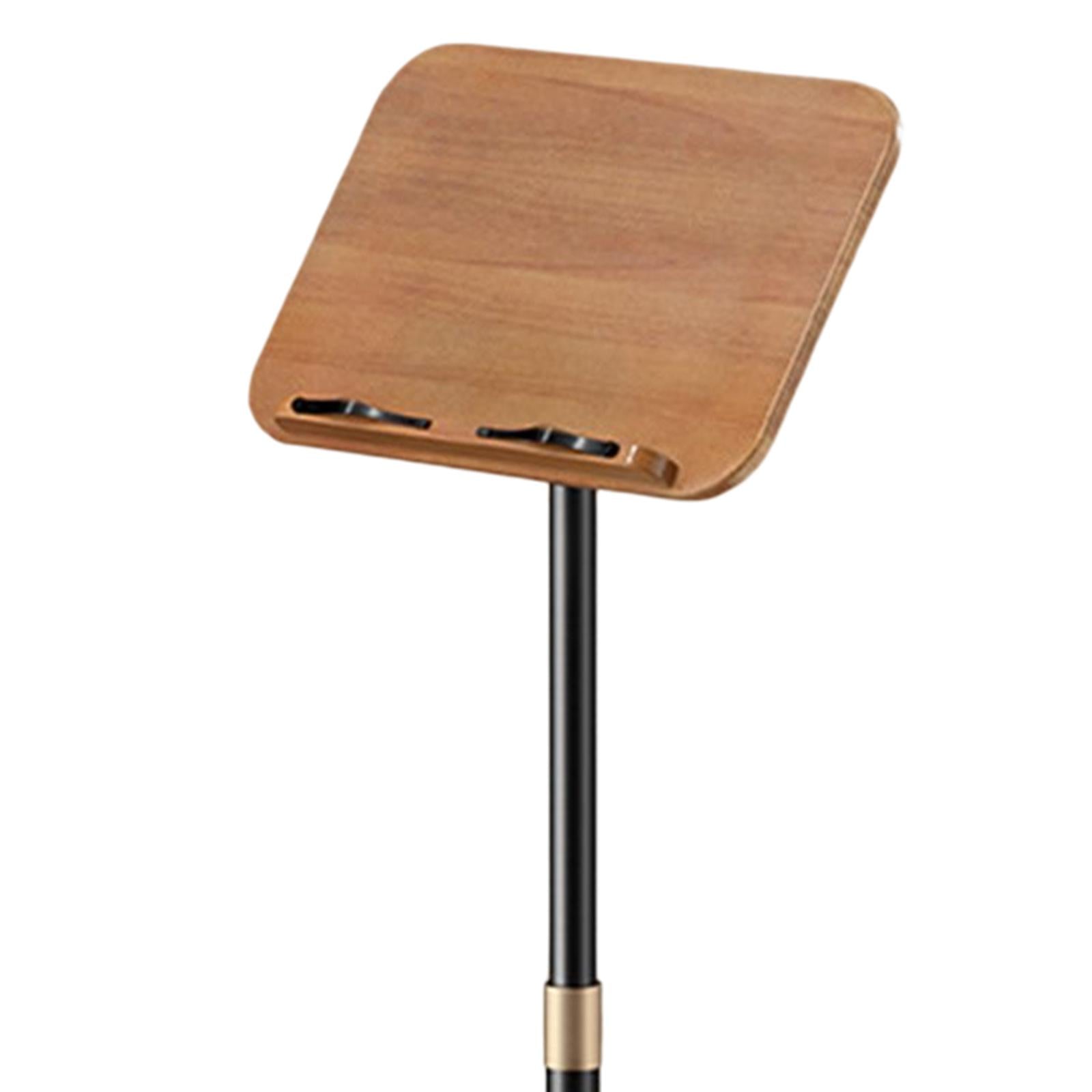 Floor Book Stand Metal Support Multi Function Hands Free Holder for Document Black