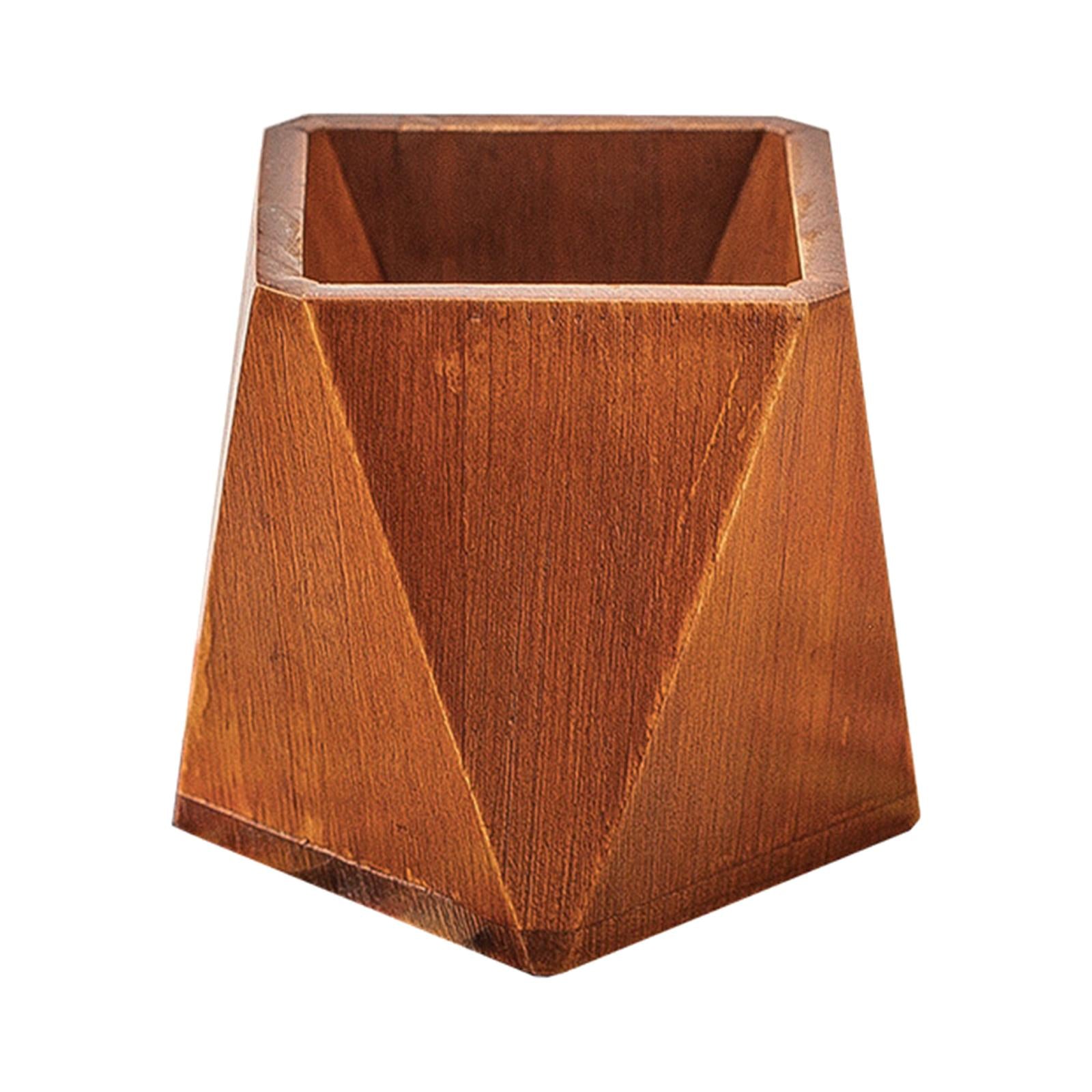 Pen Barrel Makeup Brush Holder Multiuse Stationary Supply for Desktop School Rhombus
