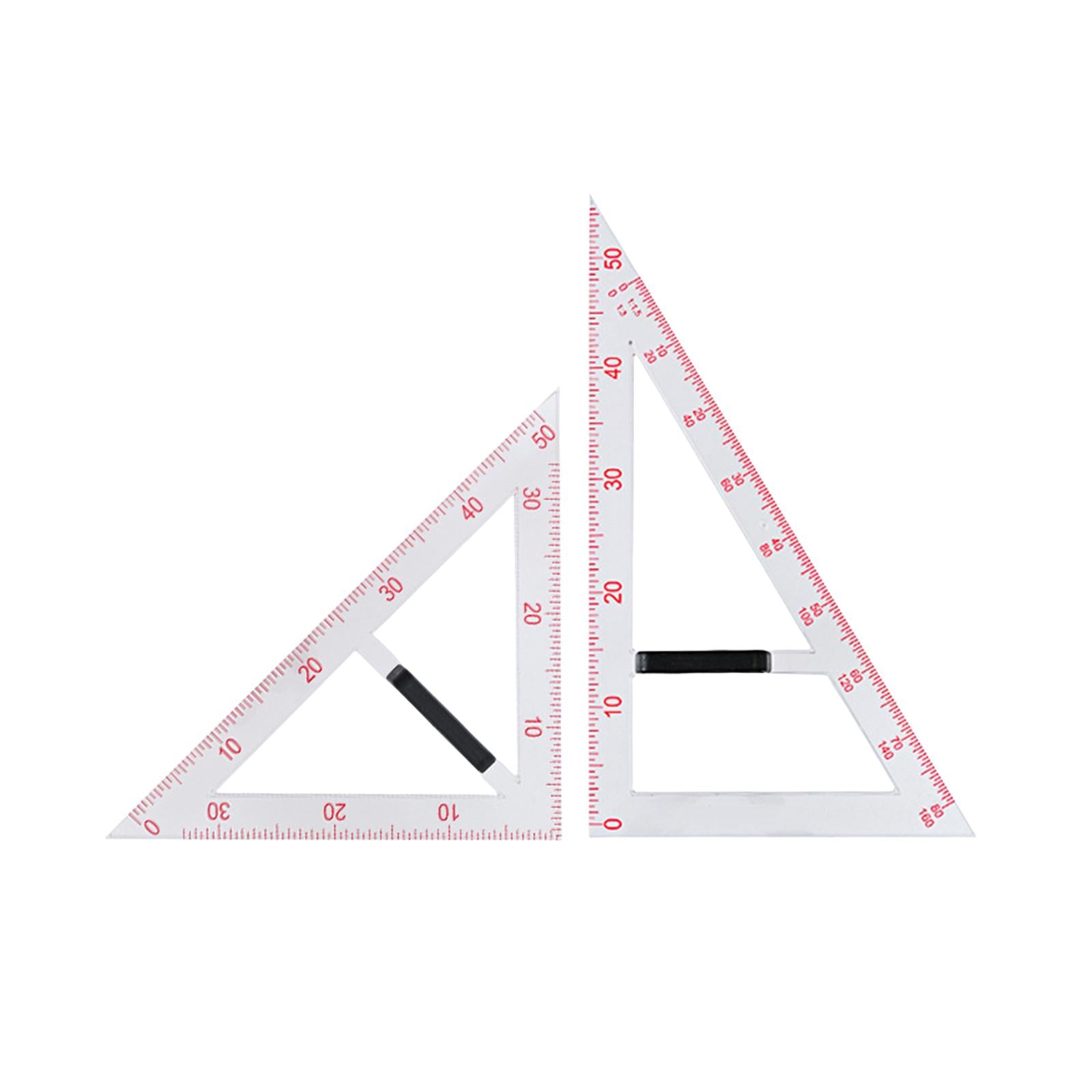 Geometry Math Set with Removable Handle Drawing Tool for Chalkboard Teachers Two piece set