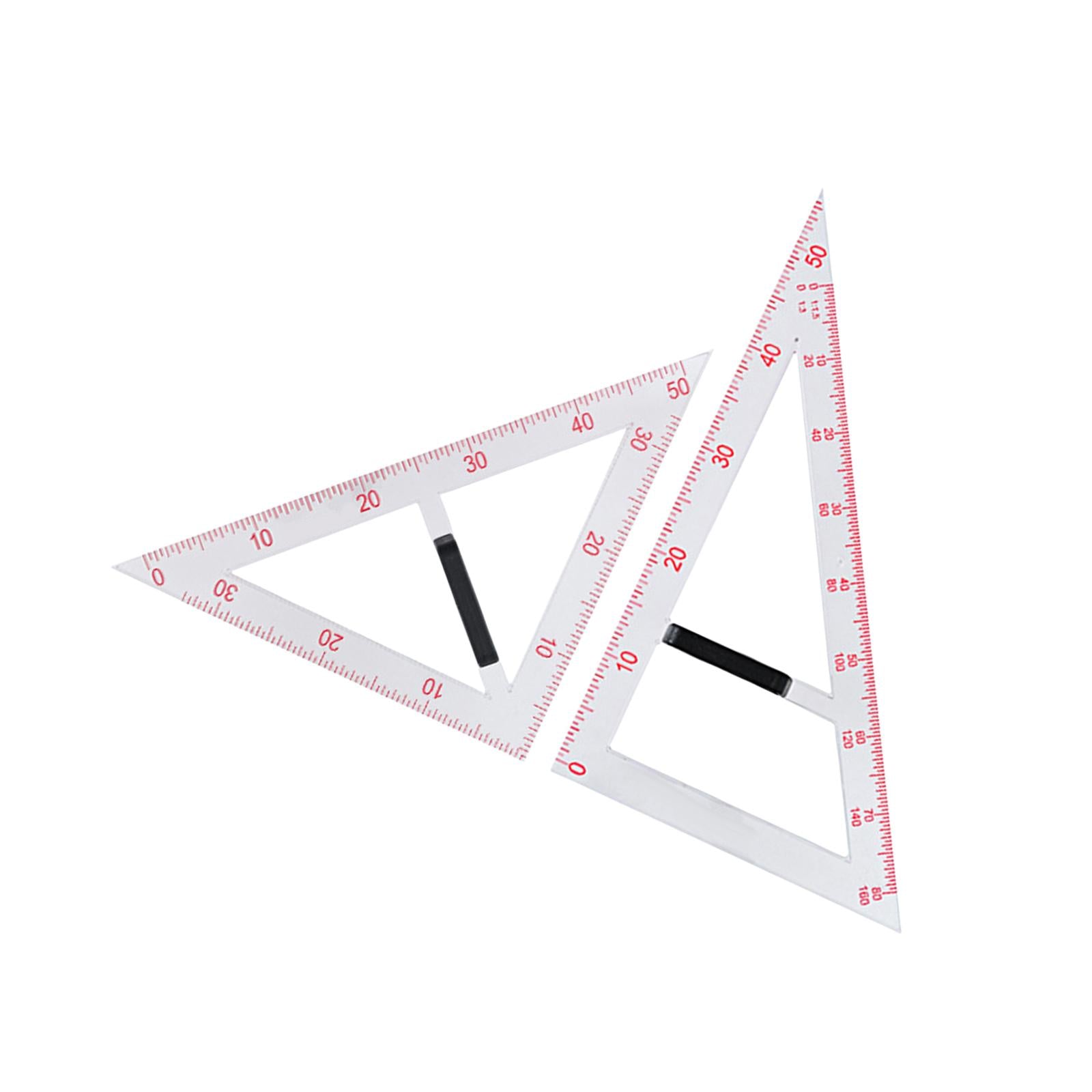 Geometry Math Set with Removable Handle Drawing Tool for Chalkboard Teachers Two piece set