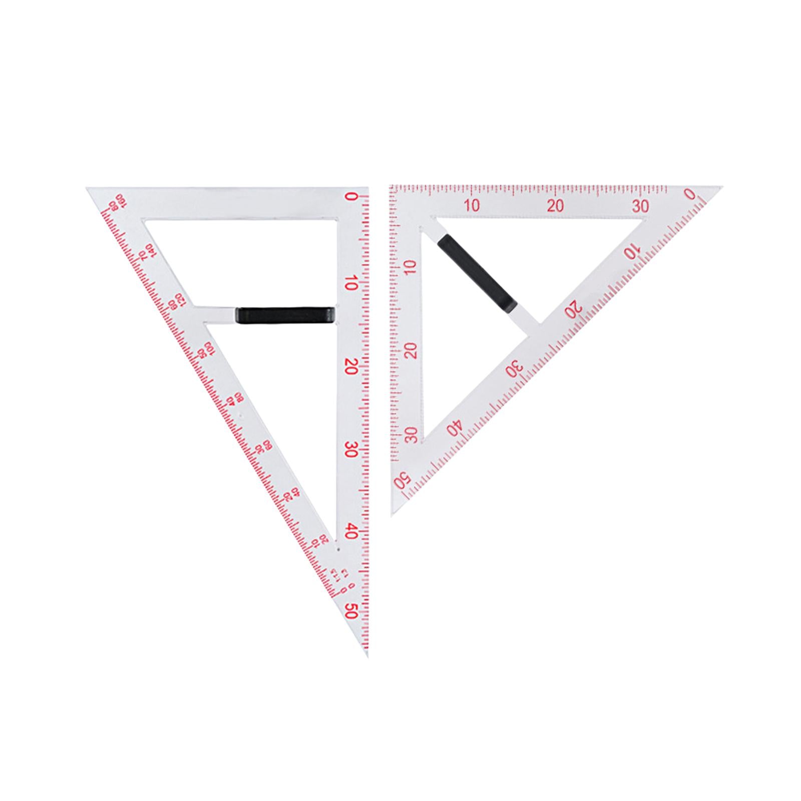 Geometry Math Set with Removable Handle Drawing Tool for Chalkboard Teachers Two piece set