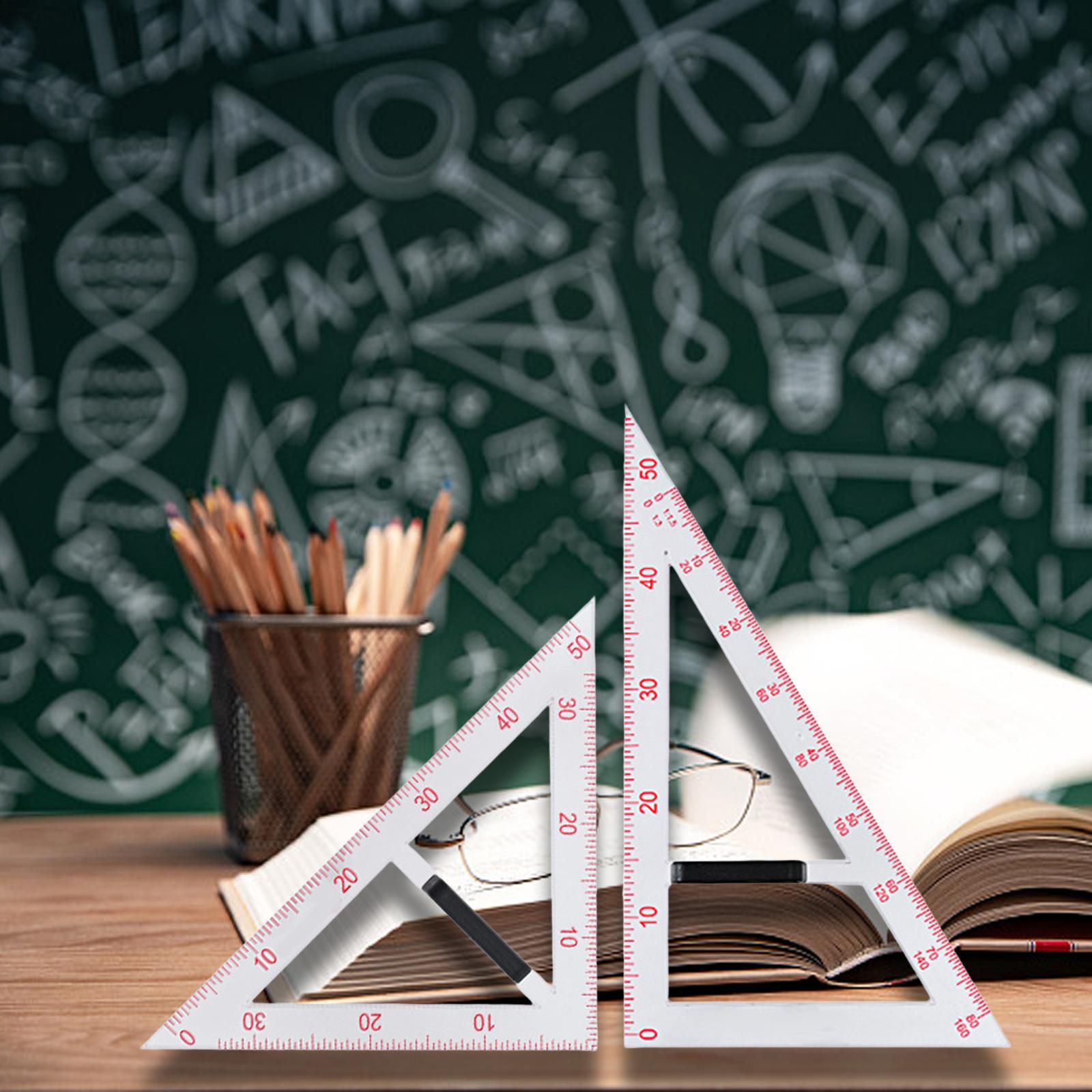 Geometry Math Set with Removable Handle Drawing Tool for Chalkboard Teachers Two piece set