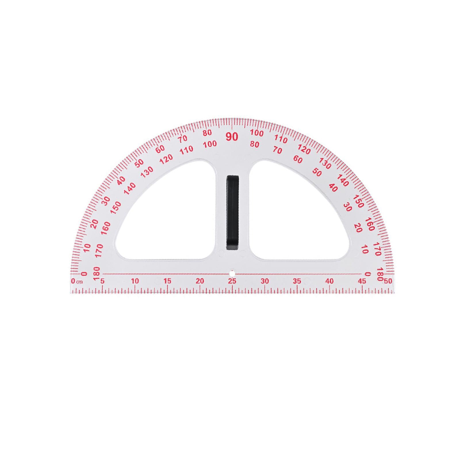 Protractor Math Protractor with Removable Handle Carpenter 19.69inch Drawing