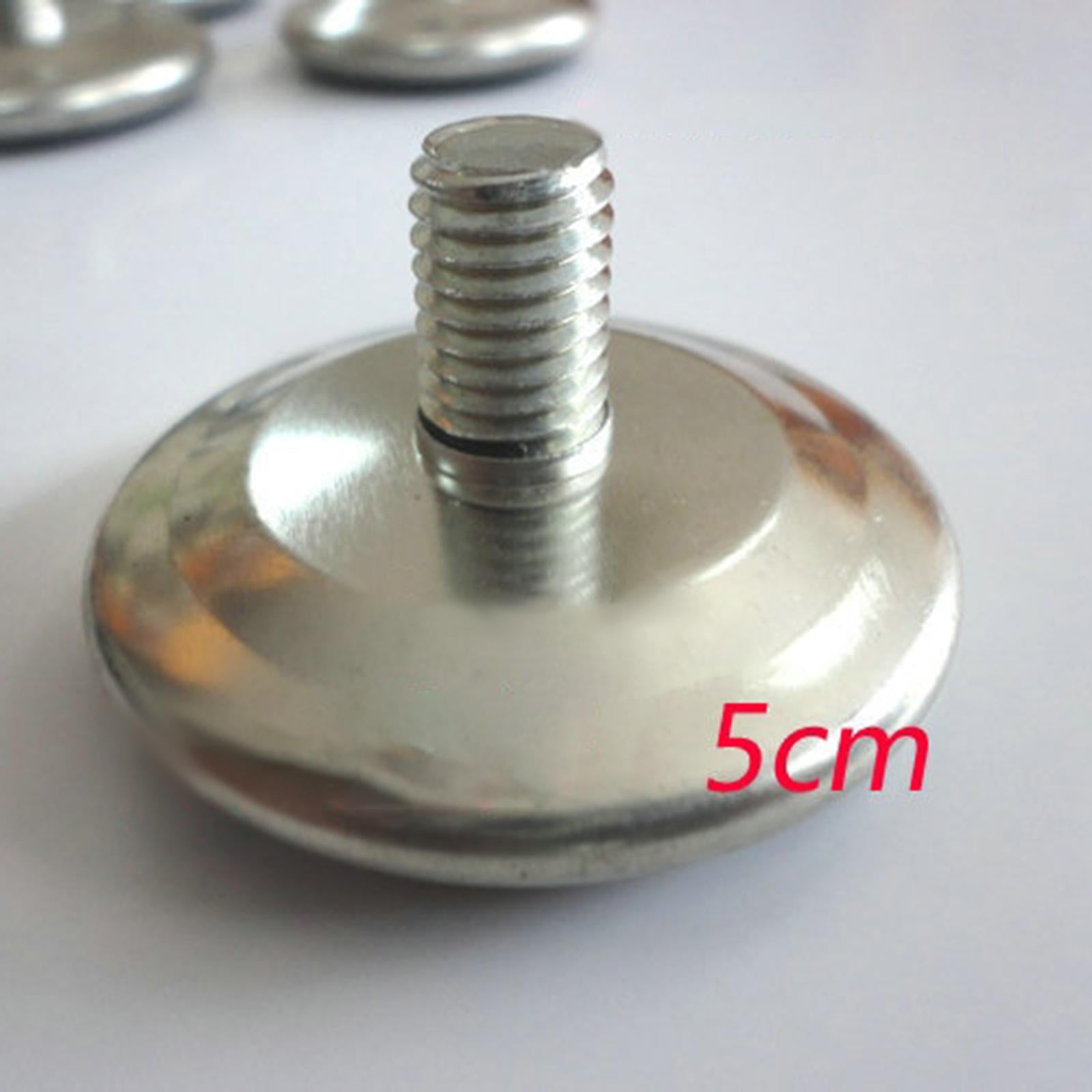 5x Furniture Levelers Metal Leveling Screw Foot Pad for Furniture Legs Table