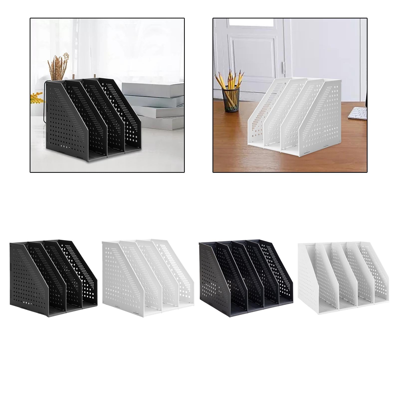 Magazine File Organiser Portable Storage Bookshelf for school office Desktop A