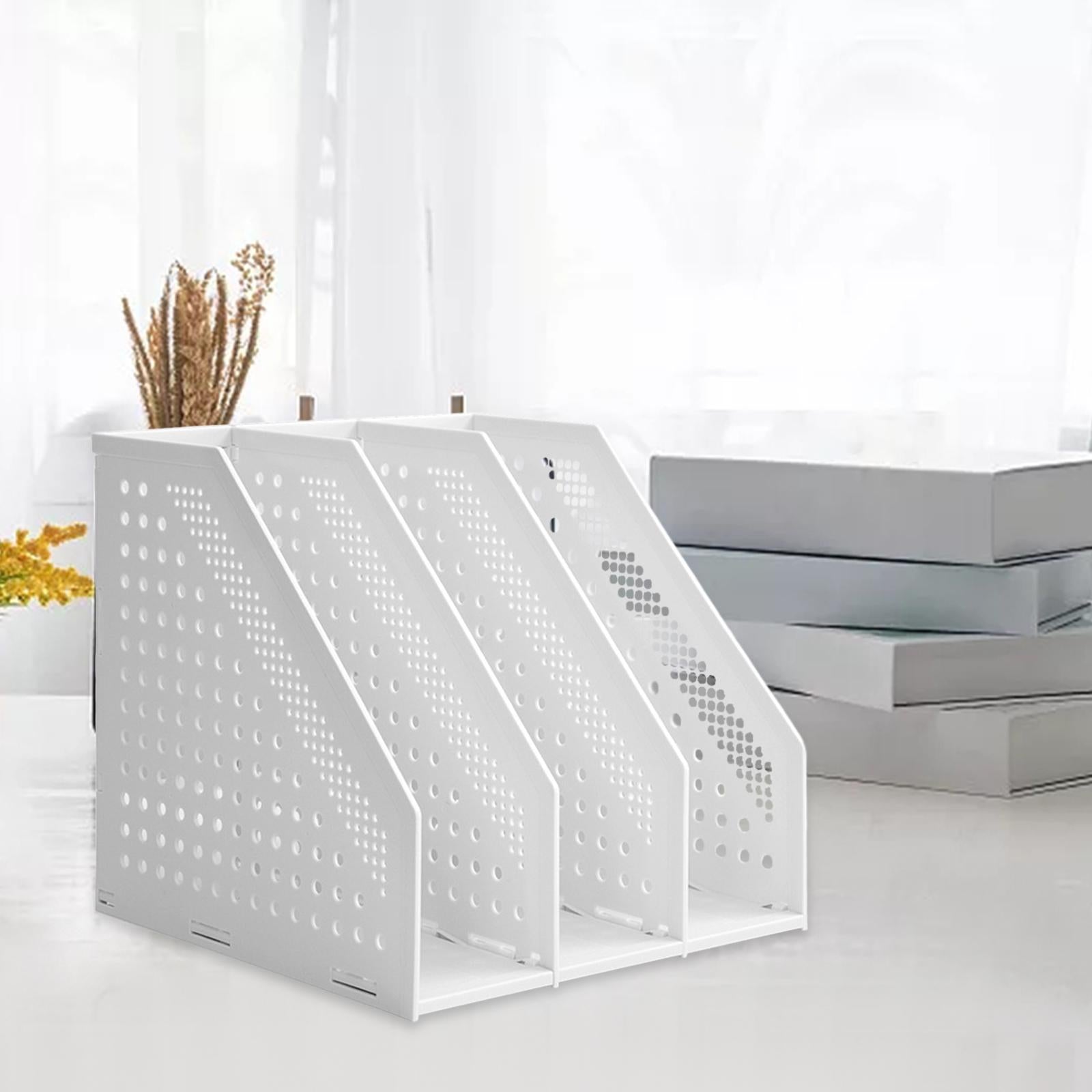 Magazine File Organiser Portable Storage Bookshelf for school office Desktop B