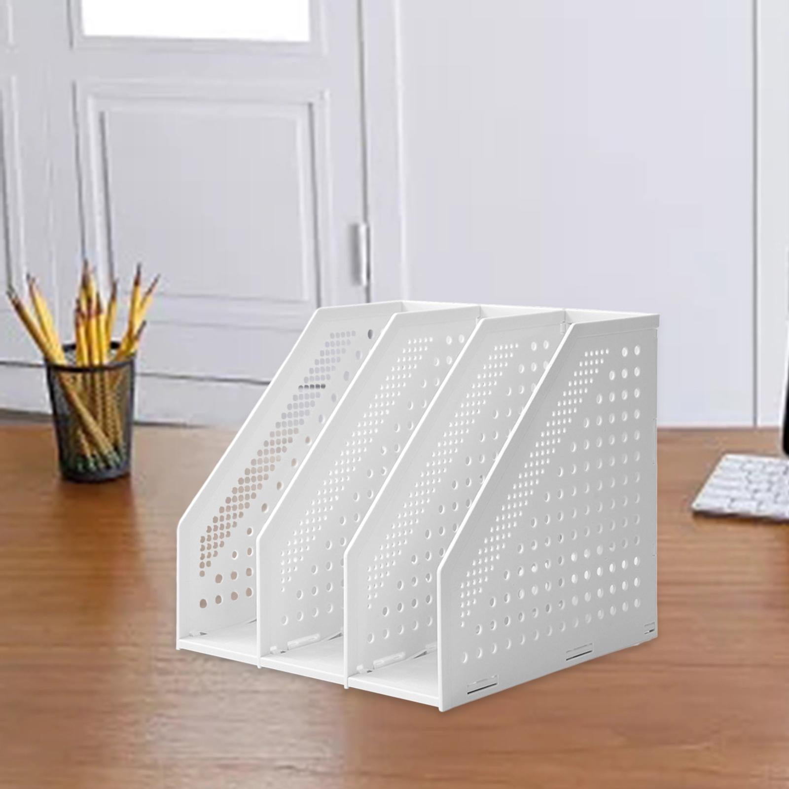 Magazine File Organiser Portable Storage Bookshelf for school office Desktop B