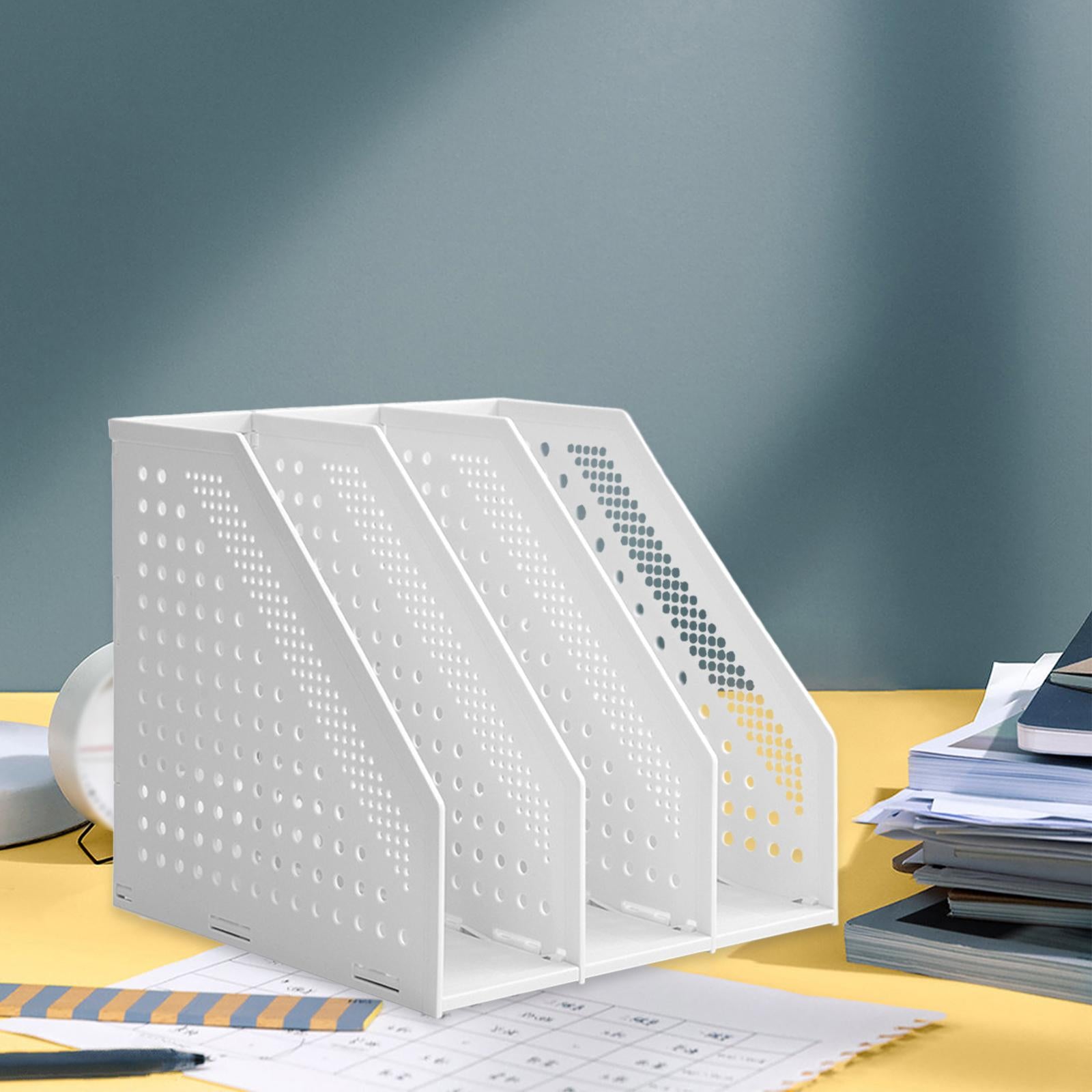 Magazine File Organiser Portable Storage Bookshelf for school office Desktop B
