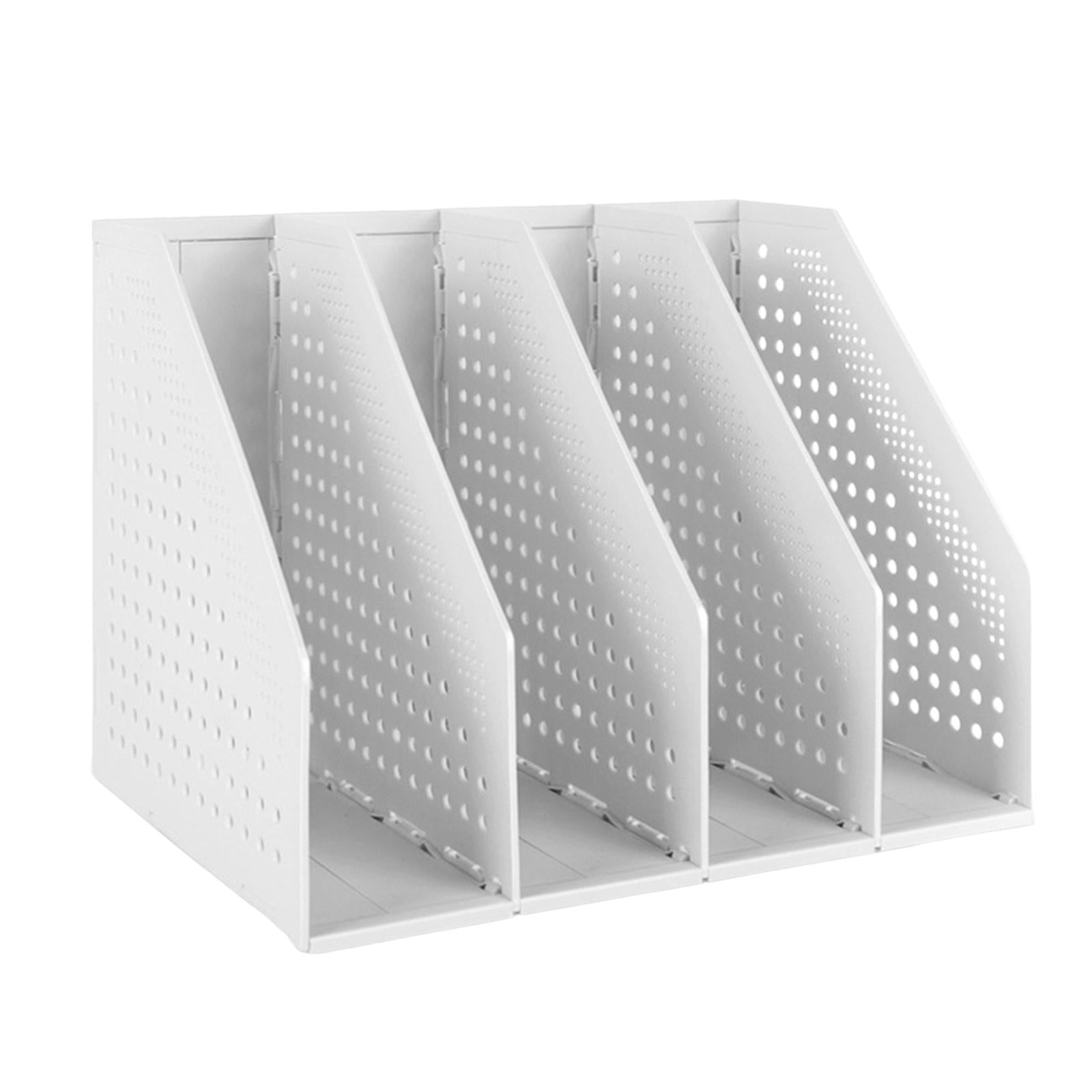 Magazine File Organiser Portable Storage Bookshelf for school office Desktop D