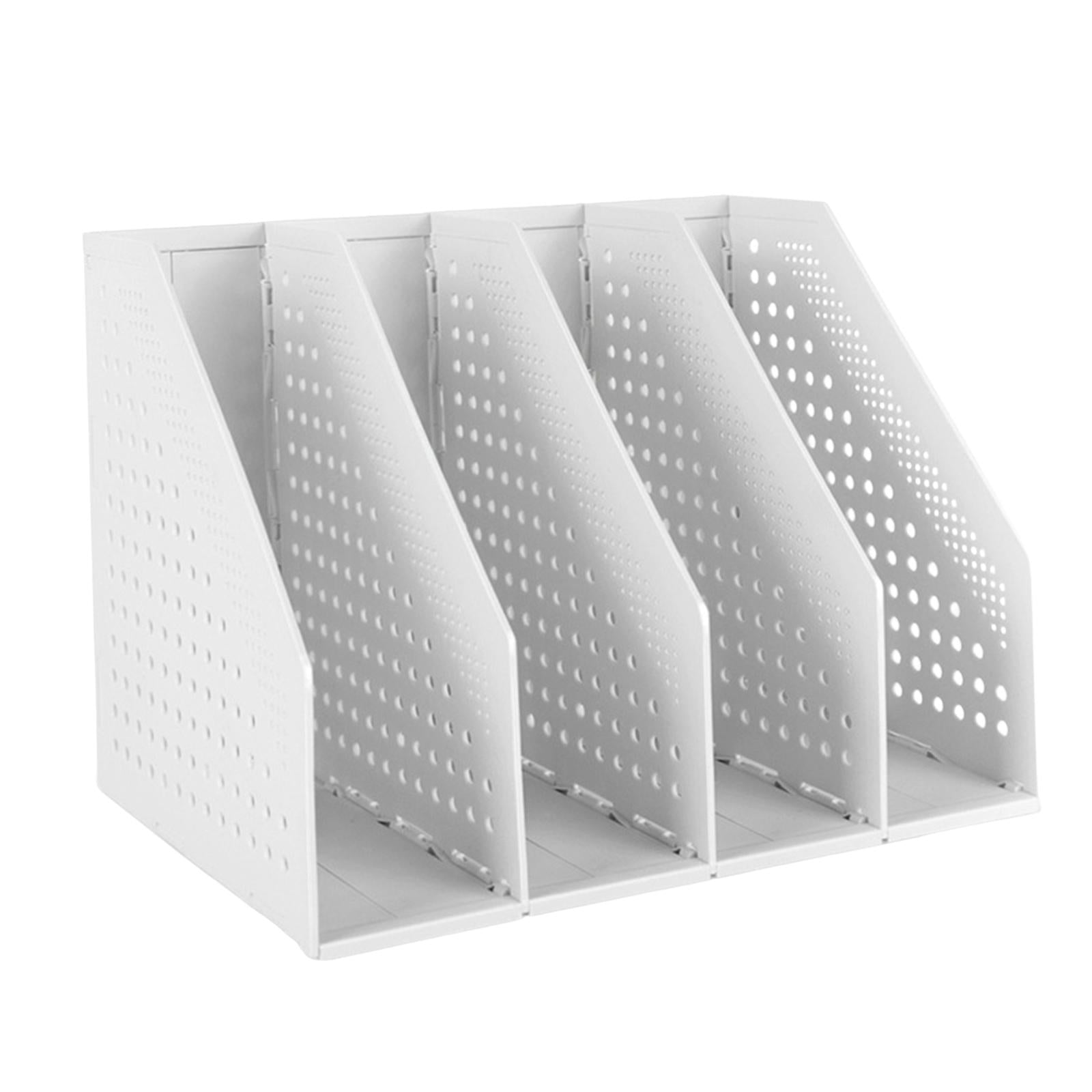 Magazine File Organiser Portable Storage Bookshelf for school office Desktop D