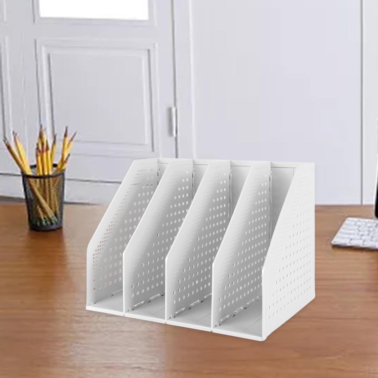 Magazine File Organiser Portable Storage Bookshelf for school office Desktop D