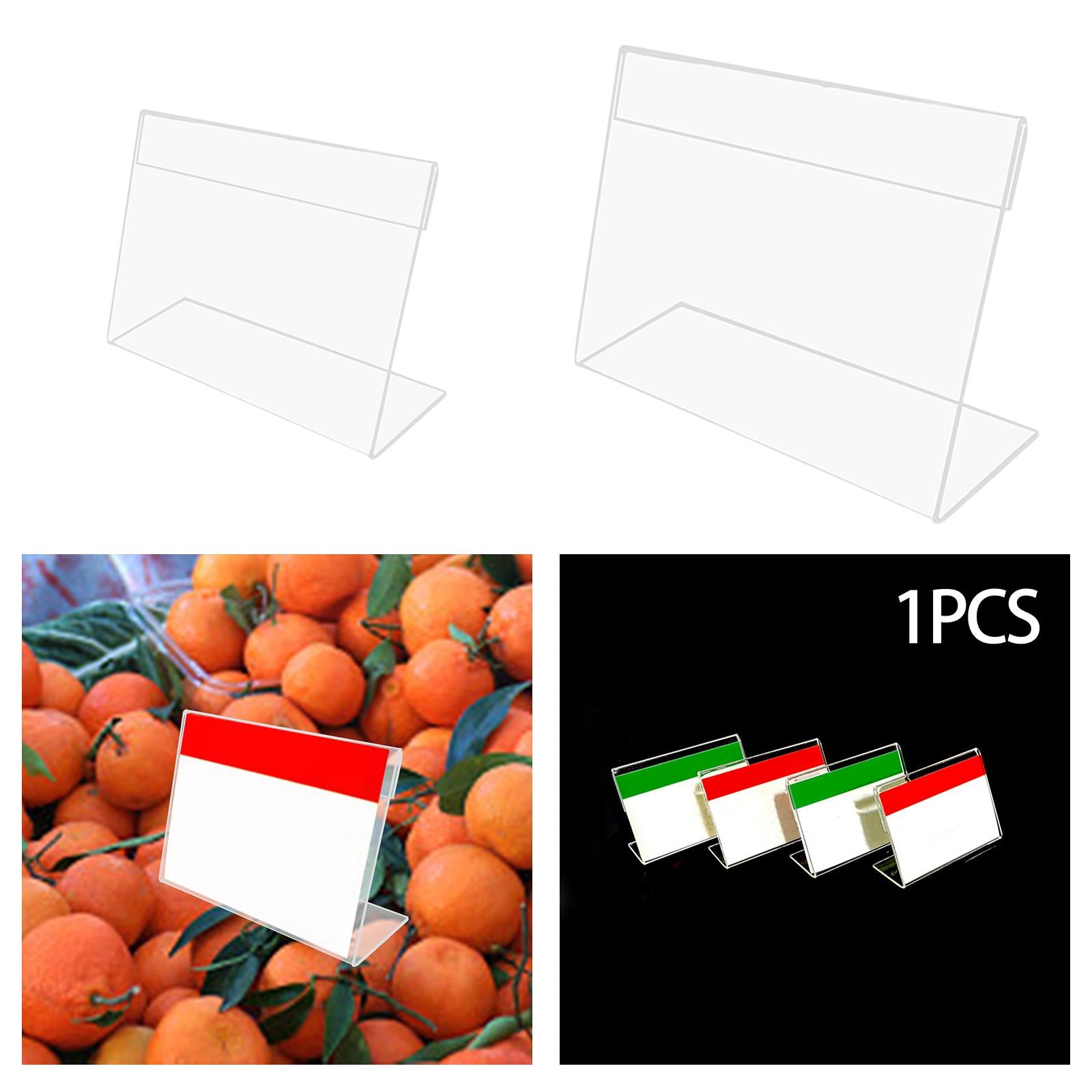 Mini Sign Display Holder Clear Desktop for Reception Office Party Decoration 2cmx4cm