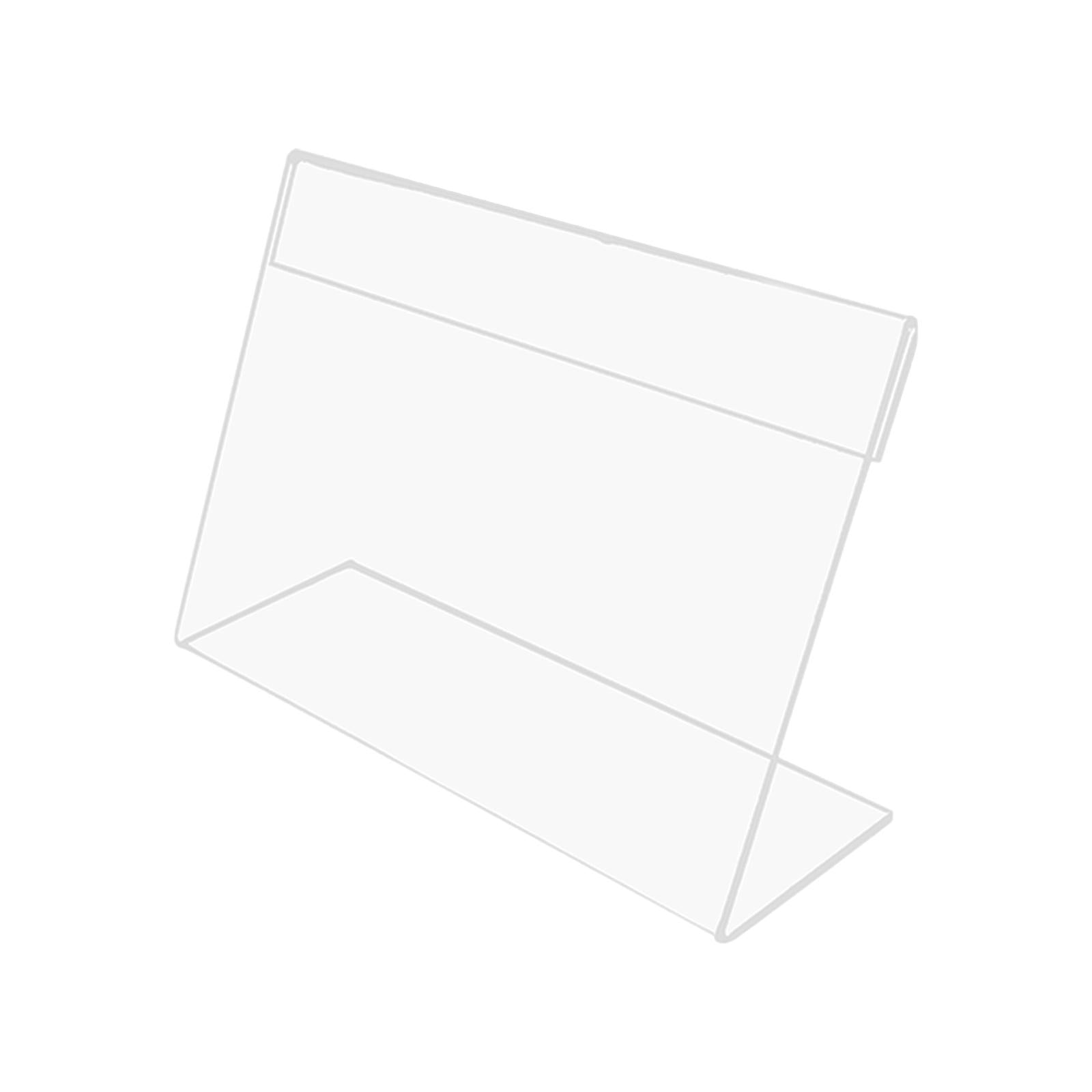 Mini Sign Display Holder Clear Desktop for Reception Office Party Decoration 4cmx7cm