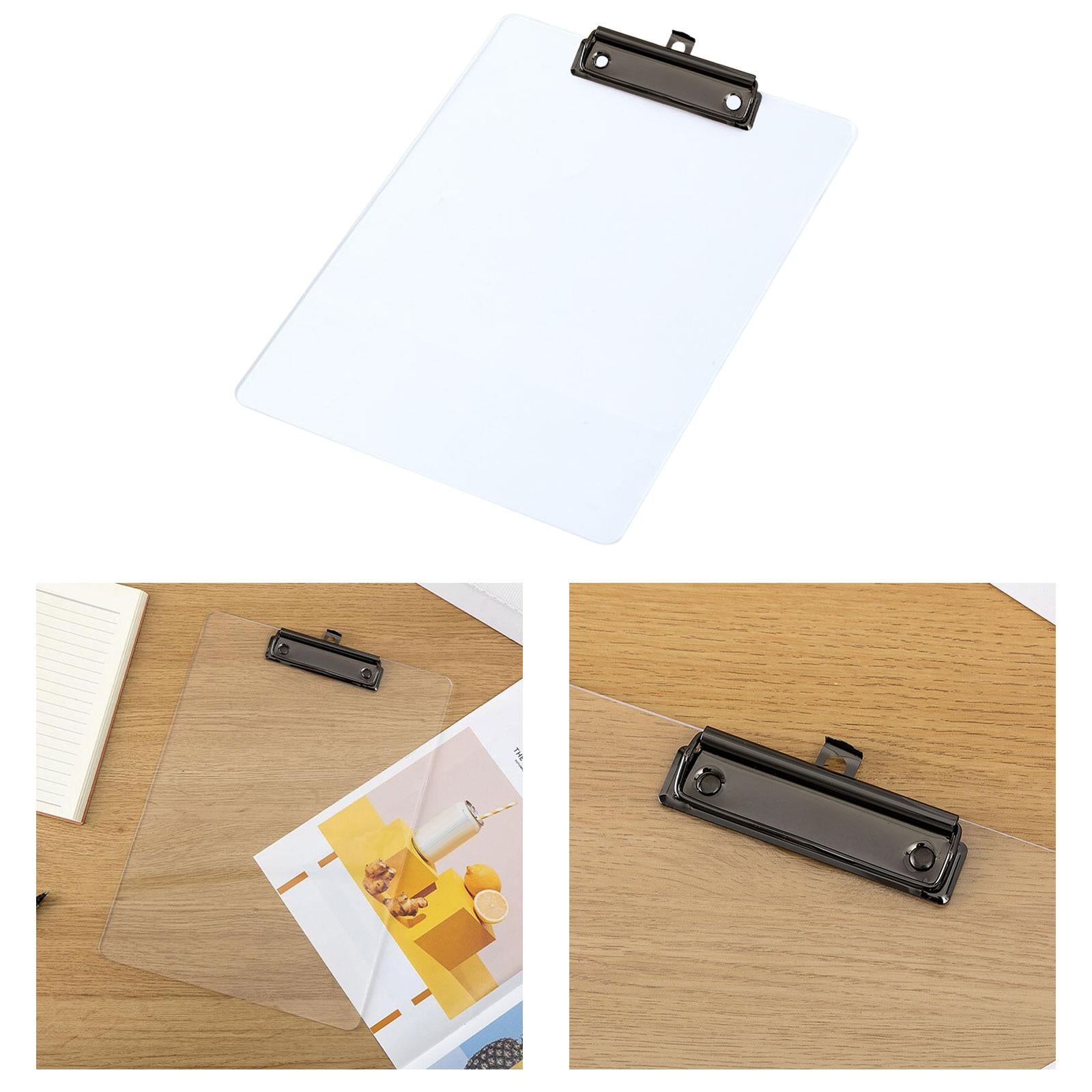 Clipboards Organizer Waterproof A4 Folder Board for Document Office Homework black