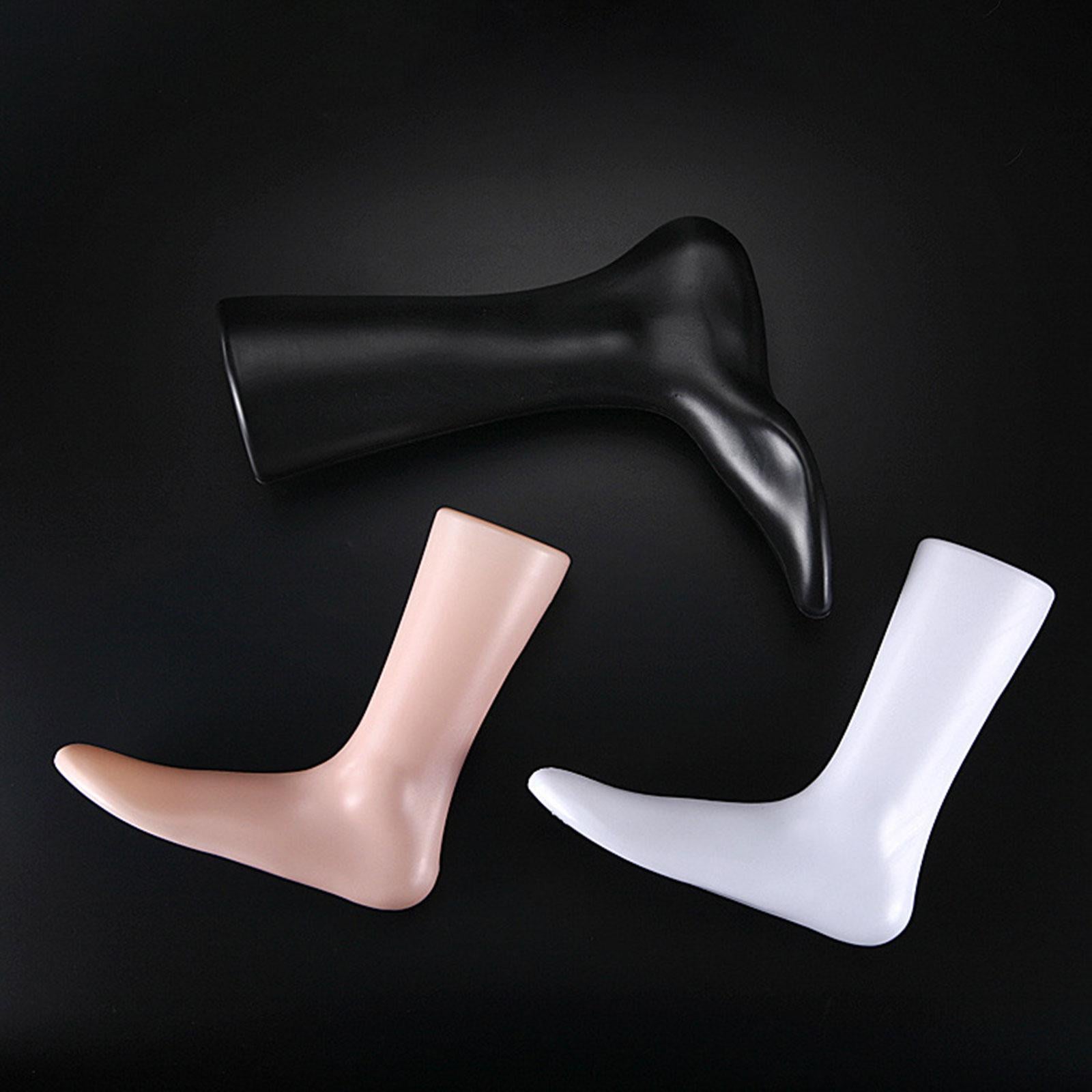 Lifesize Male Mannequin Foot Shoes Support Foot Model for Socks Jewelry Shop Black