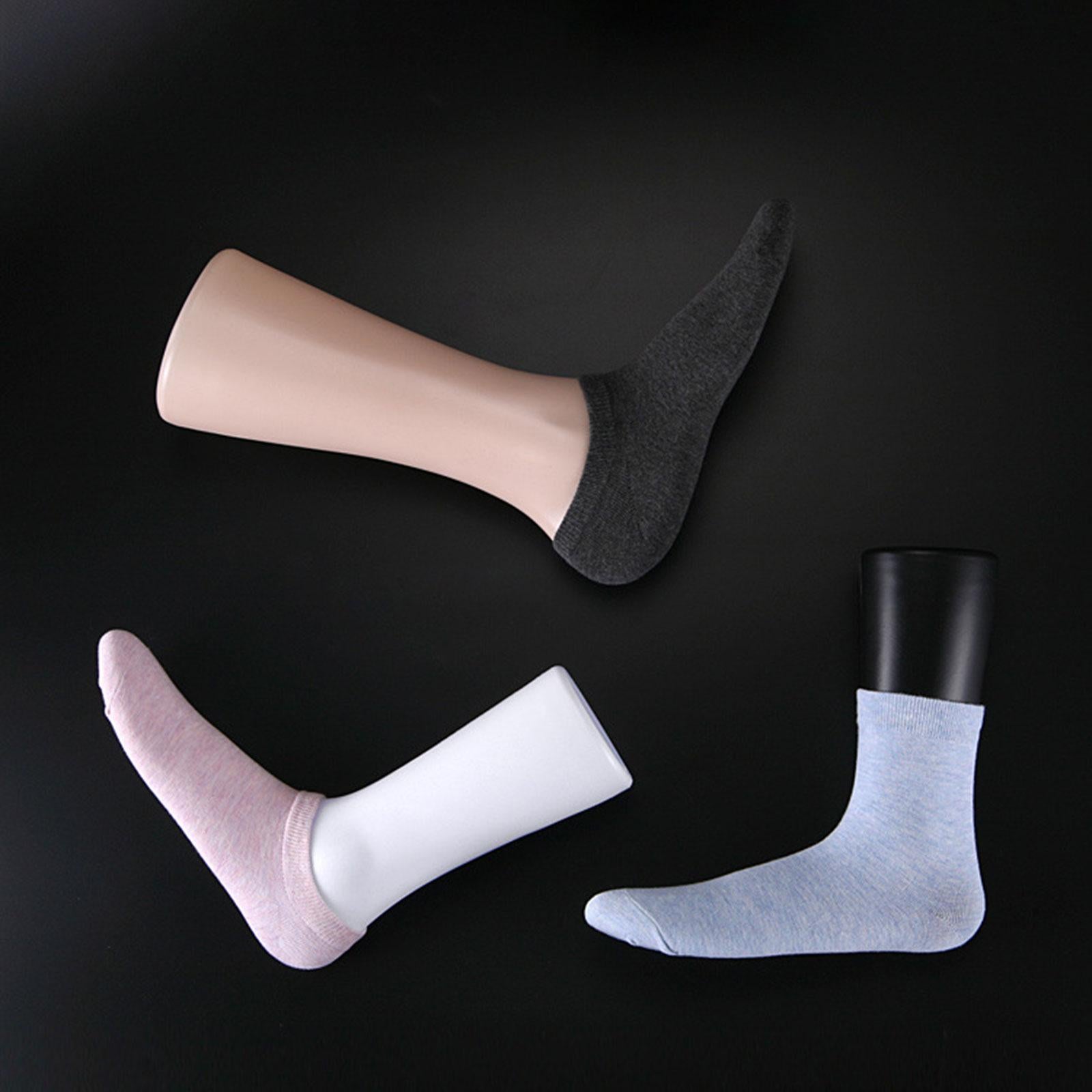 Lifesize Male Mannequin Foot Shoes Support Foot Model for Socks Jewelry Shop Black