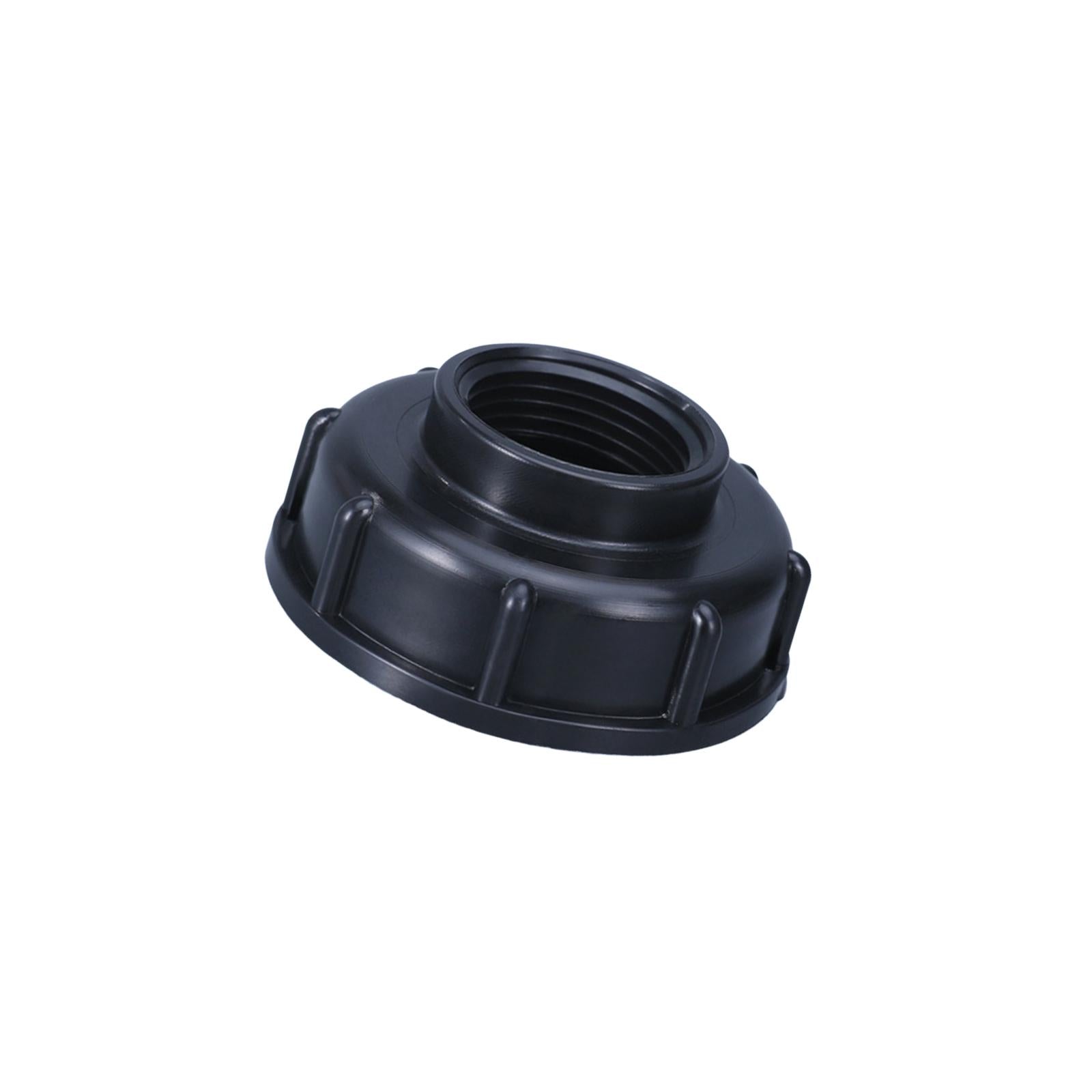 2xGarden Hose Connector IBC Tank Valve for Hose Connector Accessory Greenhouse Black DN25