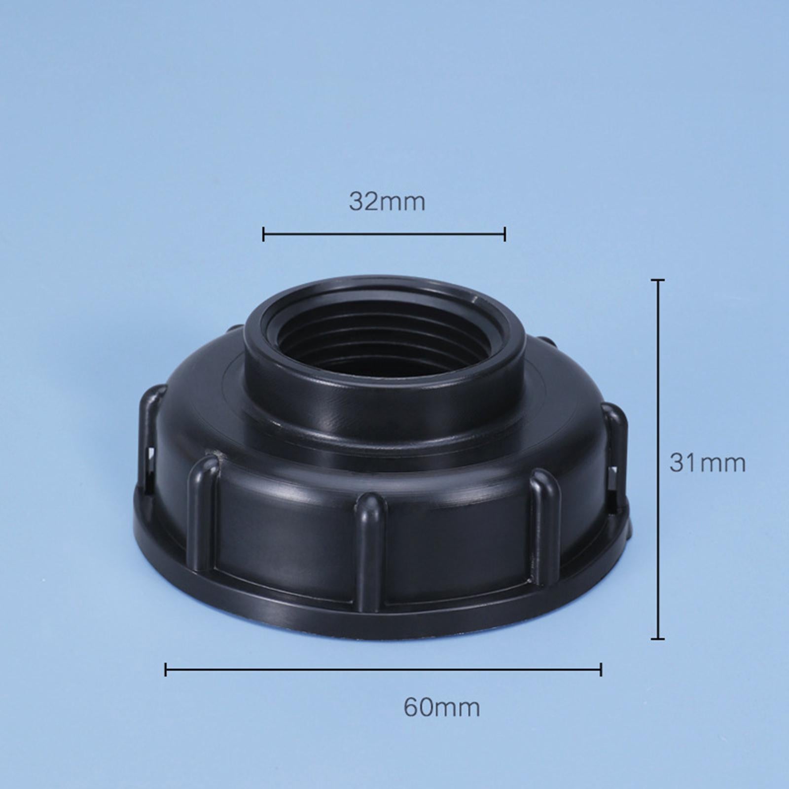 Garden Hose Connector IBC Tank Valve for Hose Connector Accessory Greenhouse Black DN25
