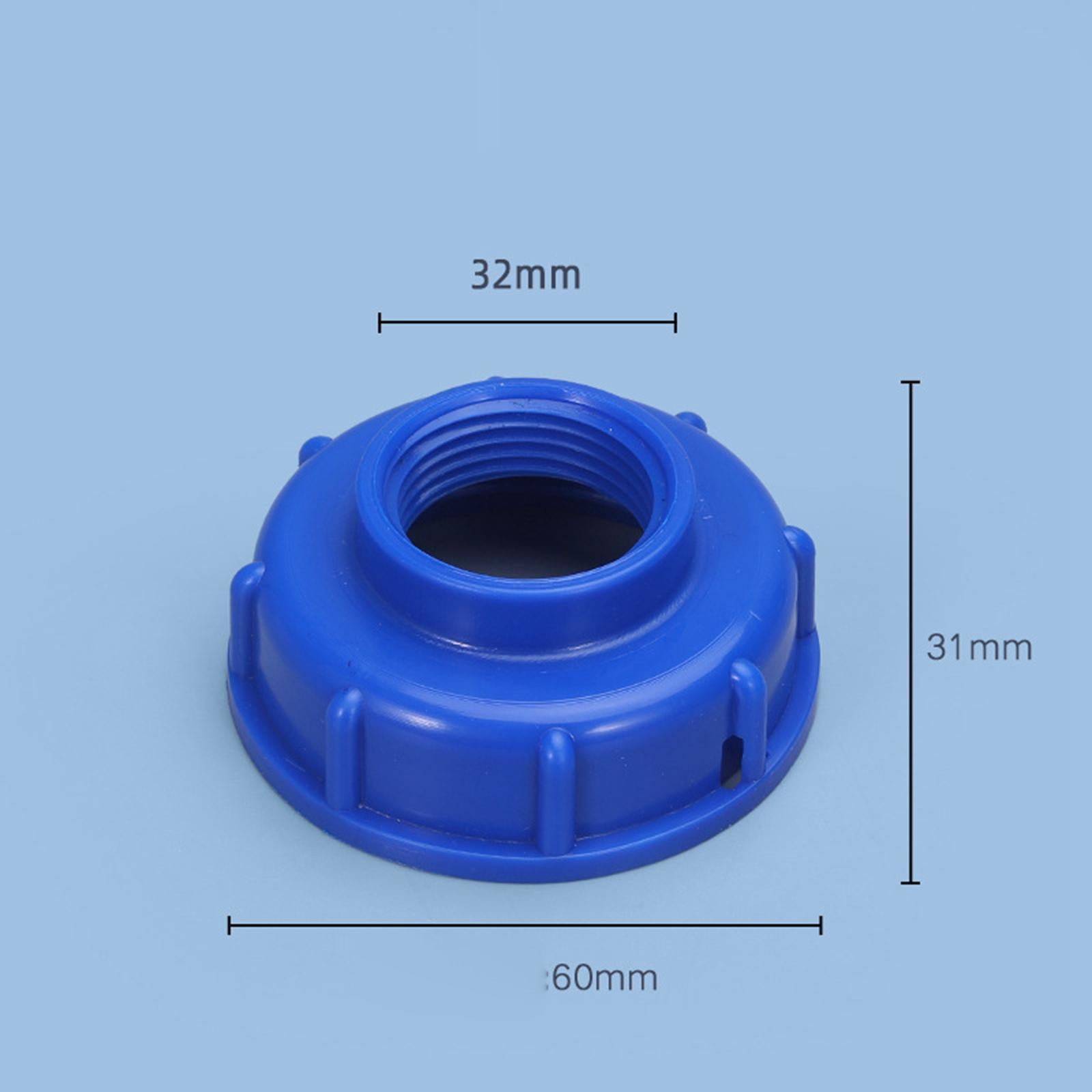 Garden Hose Connector IBC Tank Valve for Hose Connector Accessory Greenhouse Blue DN25