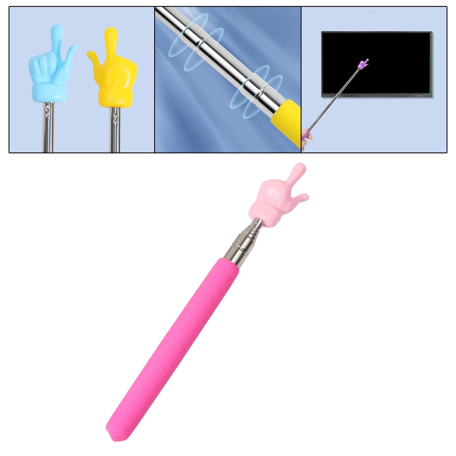 Hand Pointer Accs Portable Teacher Pointer Finger Design for Home Whiteboard Pink