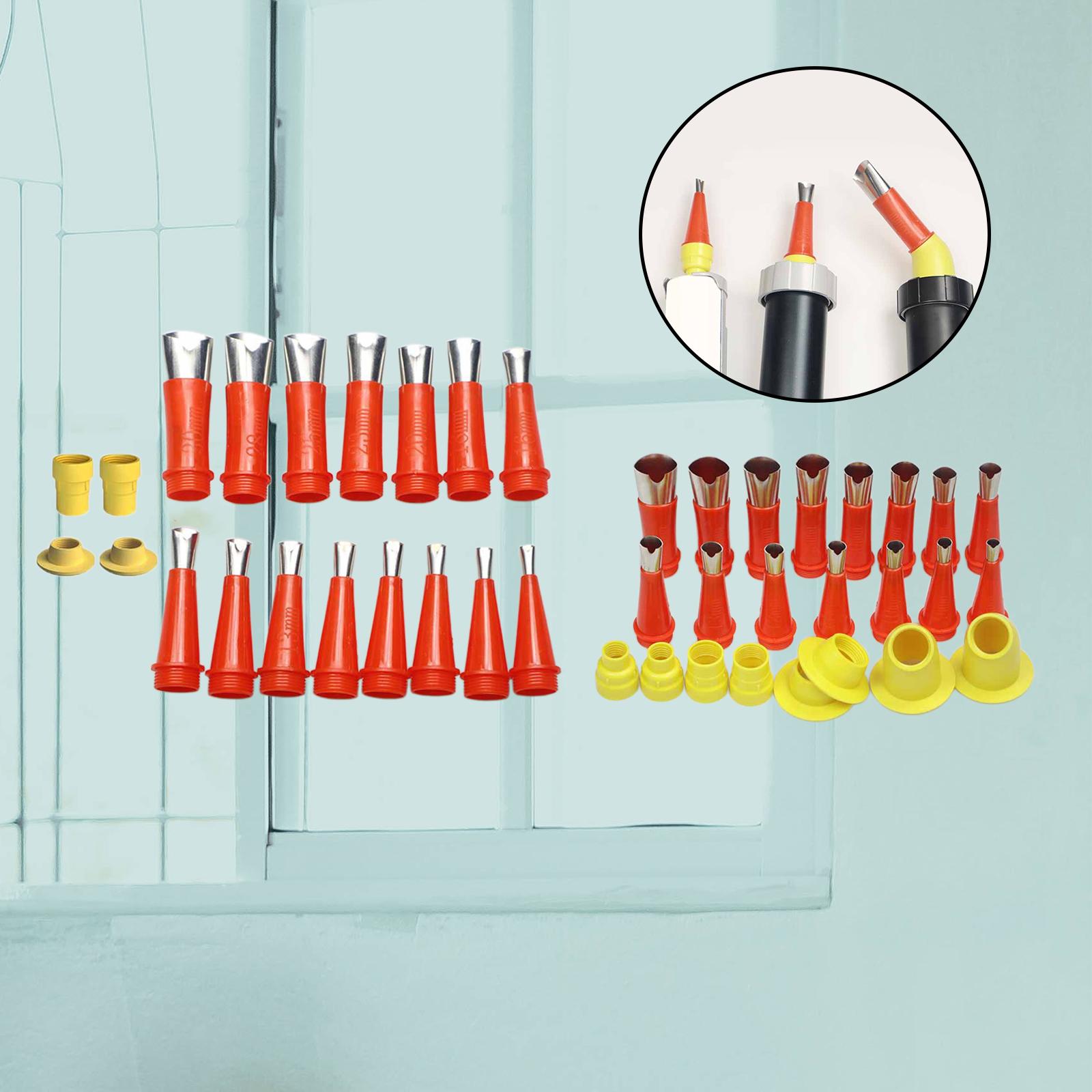 Caulking Caulk Nozzle Applicator with Base Sealant Finishing Tools for Doors 23pcs
