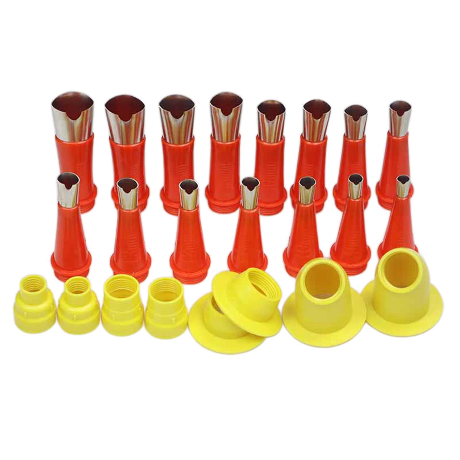 Caulking Caulk Nozzle Applicator with Base Sealant Finishing Tools for Doors 23pcs