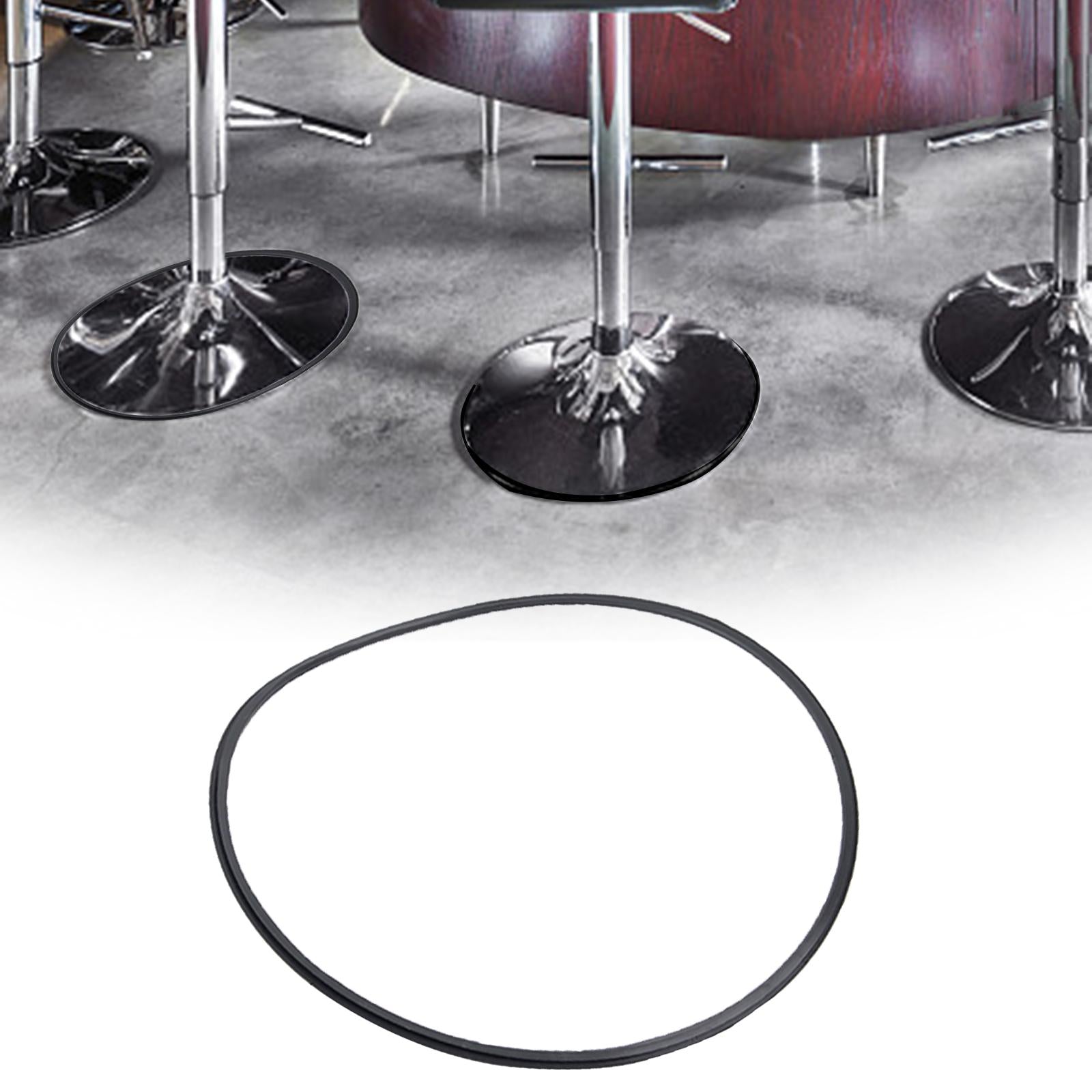 Bar Chair Base Rubber Strip Slip Resistant Rubber Rings for bar Home