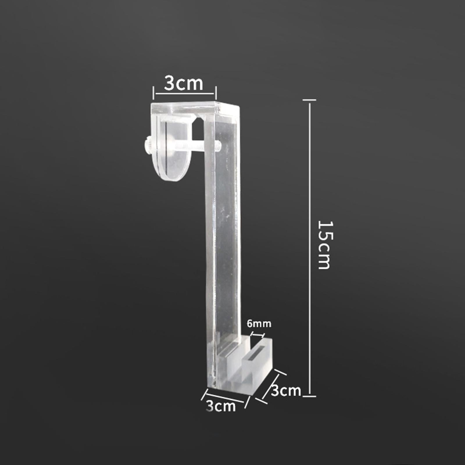 3x Negative Pressure Fish Tank Bracket Clear Landscaping Aquarium Decoration B 15cm