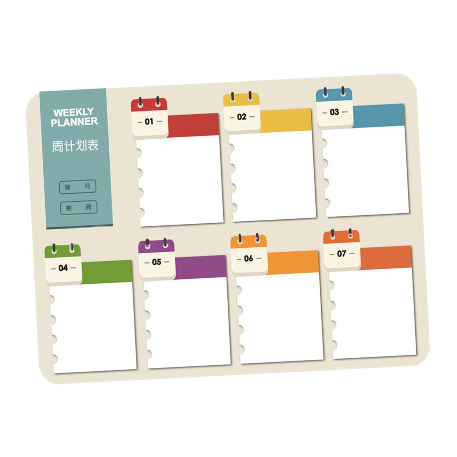 Refrigerator Decoration with 2 Whiteboard Markers Memo Sticker Message Board Style A