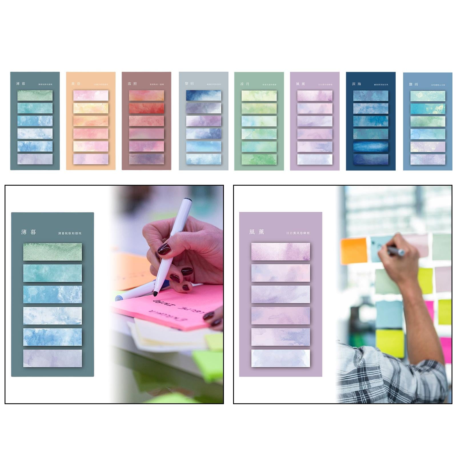 Page Marker Writable Handwritten Sticky Notes Tabs for Catalogs files Diaries Style A