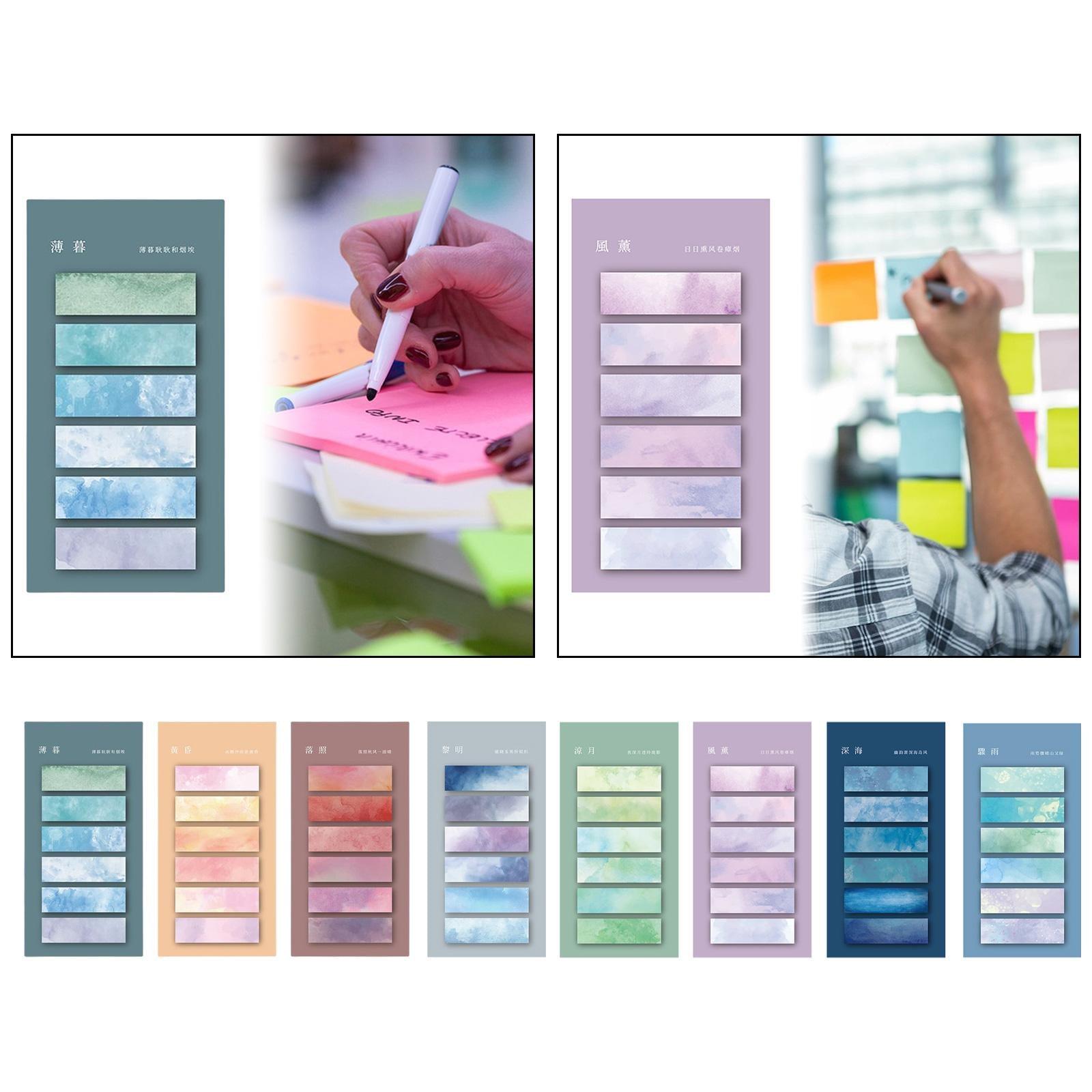 Page Marker Writable Handwritten Sticky Notes Tabs for Catalogs files Diaries Style A