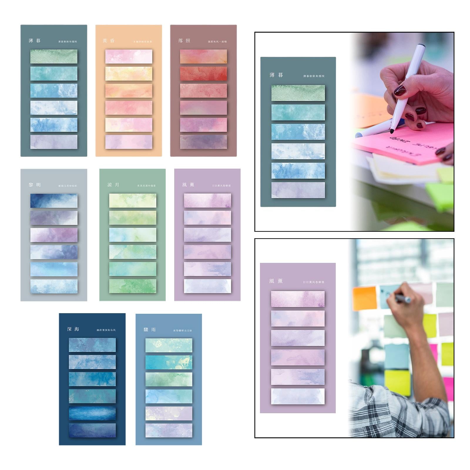 Page Marker Writable Handwritten Sticky Notes Tabs for Catalogs files Diaries Style A