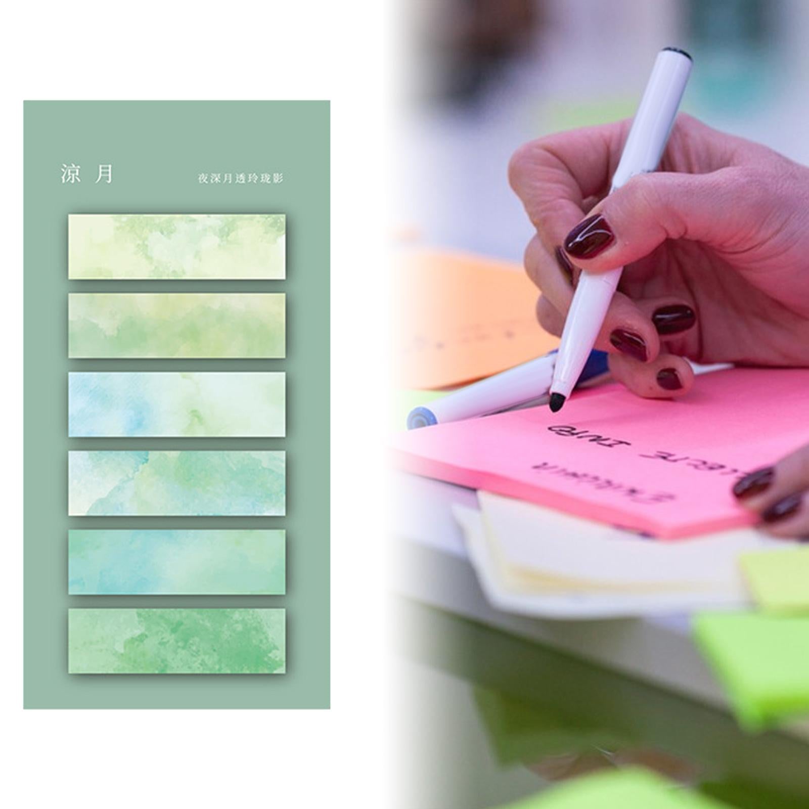 Page Marker Writable Handwritten Sticky Notes Tabs for Catalogs files Diaries Style E
