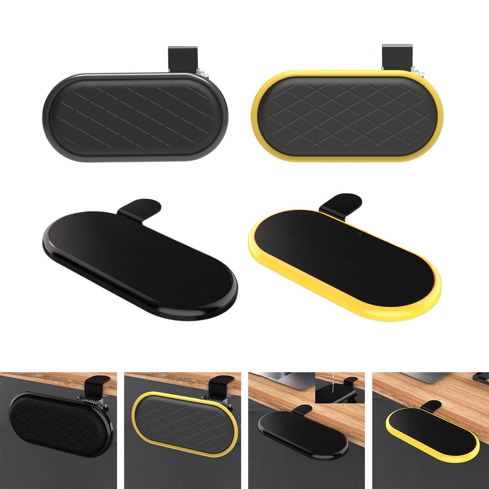 Computer Arm Rest Ergonomic Desktop Extension Mousepad Rests for Gaming Desk Black A