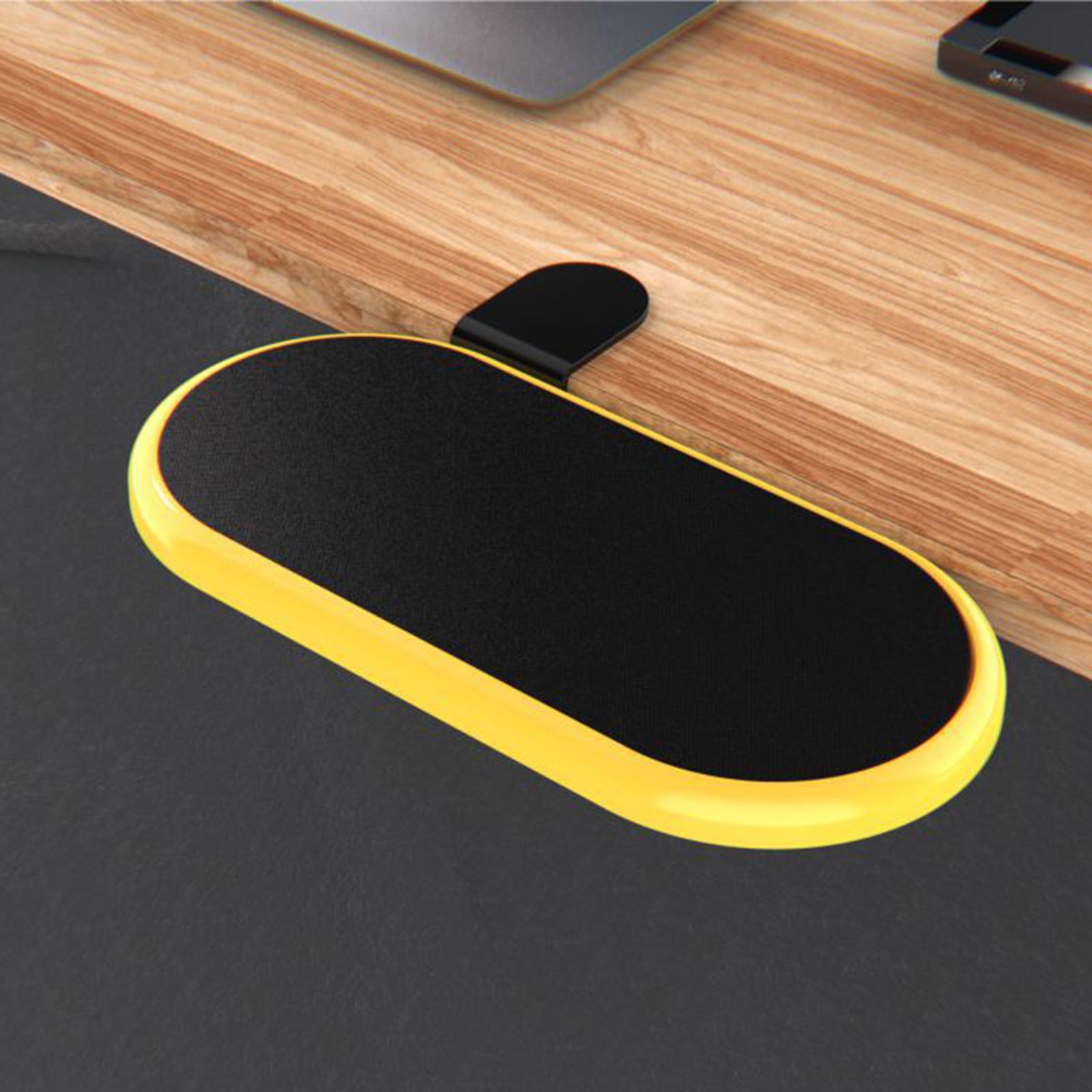 Computer Arm Rest Ergonomic Desktop Extension Mousepad Rests for Gaming Desk Yellow B