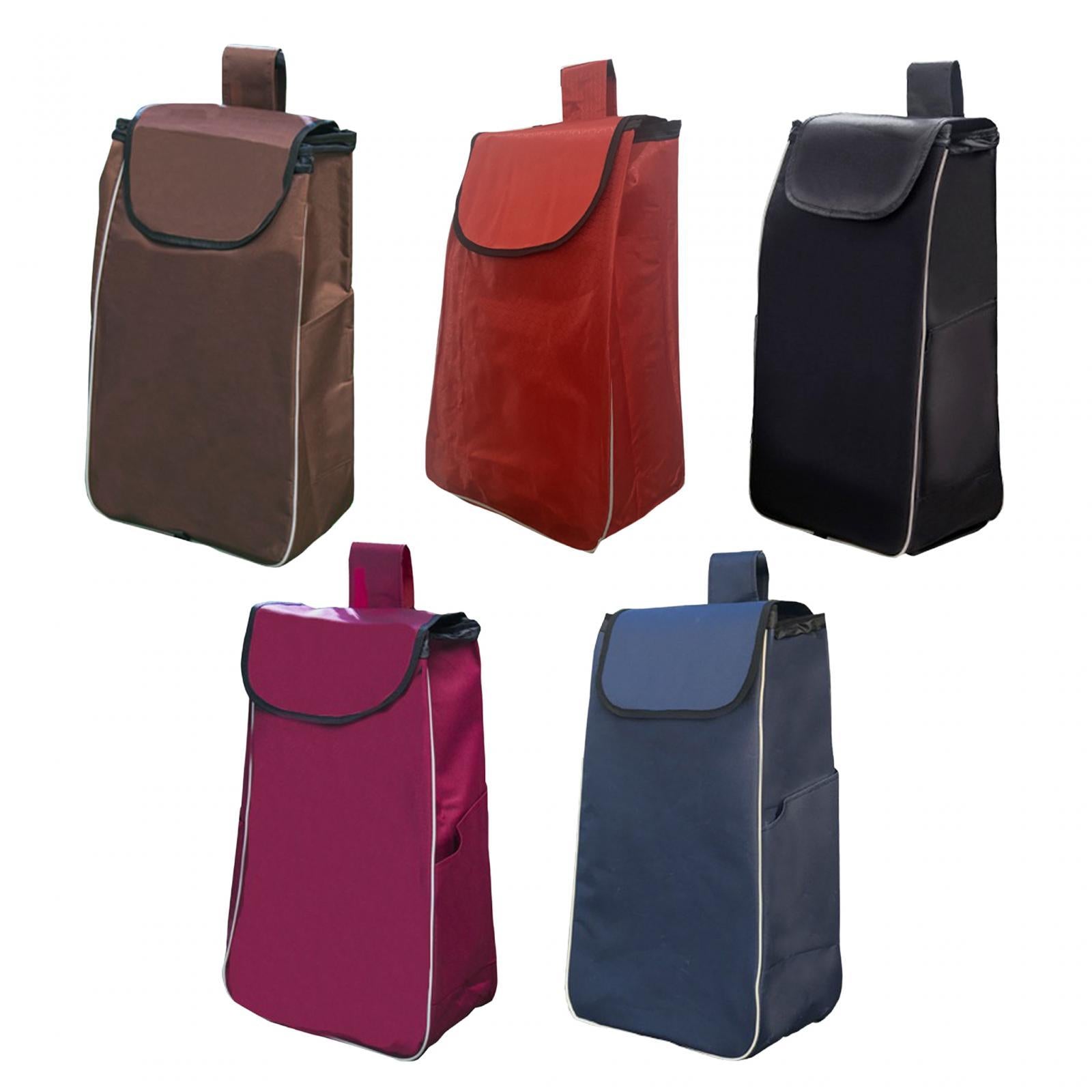 Shopping Cart Replacement Storage Bag Waterproof Durable Lightweight Folding Wine Red Thickened