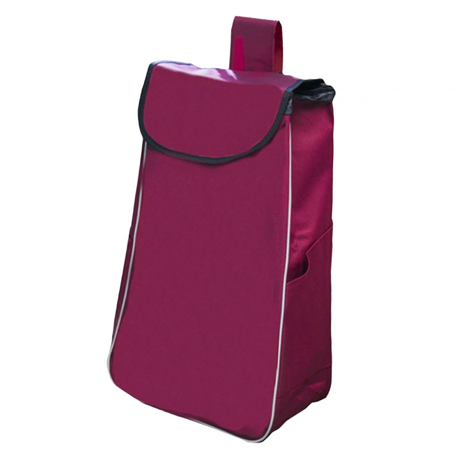 Shopping Cart Replacement Storage Bag Waterproof Durable Lightweight Folding Wine Red Thickened