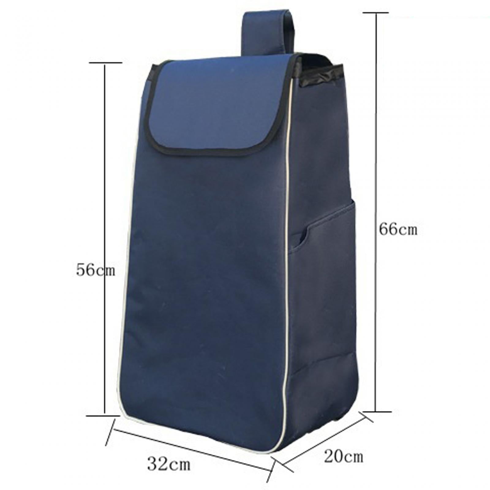 Shopping Cart Replacement Storage Bag Waterproof Durable Lightweight Folding Dark Blue Thickened