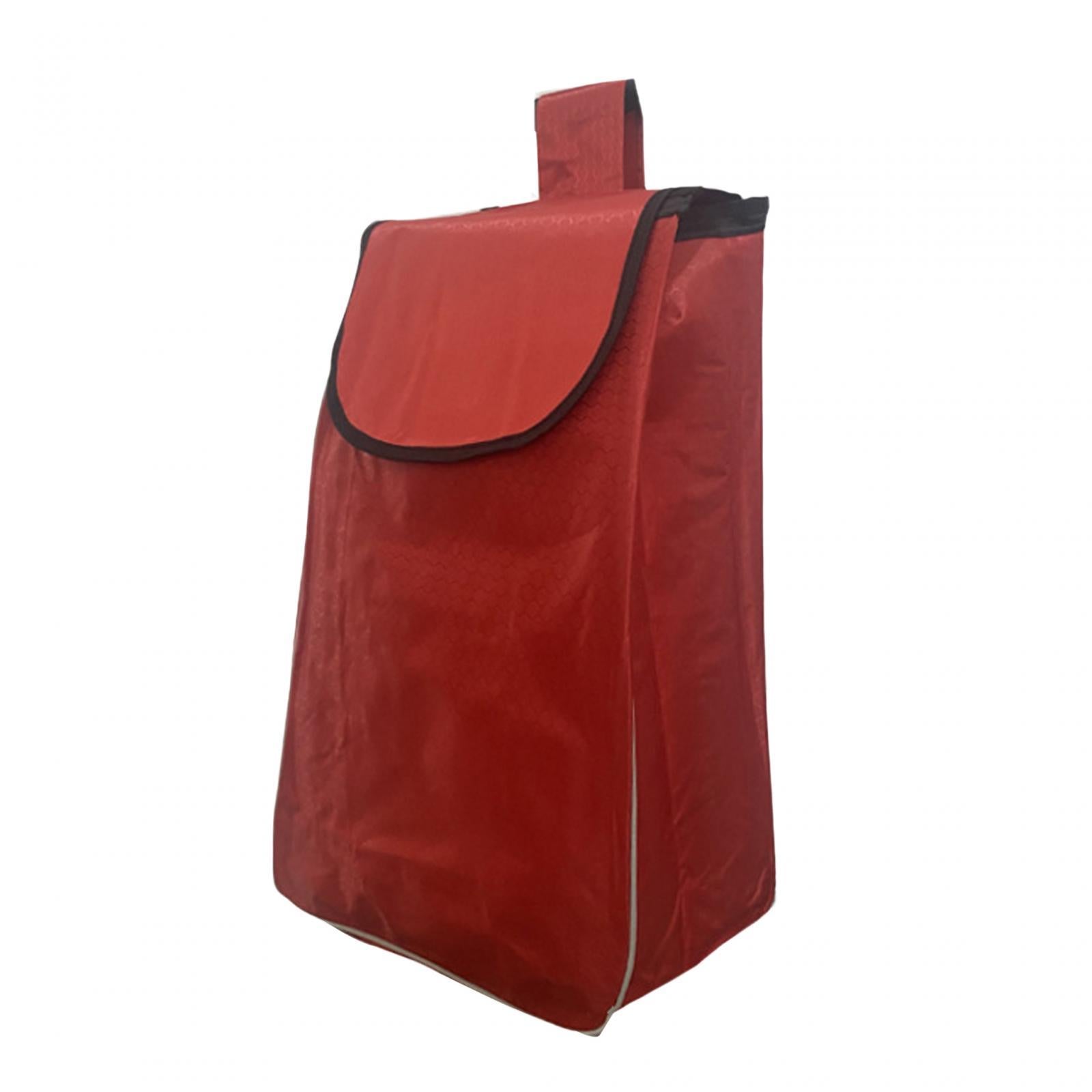 Shopping Cart Replacement Storage Bag Waterproof Durable Lightweight Folding Red