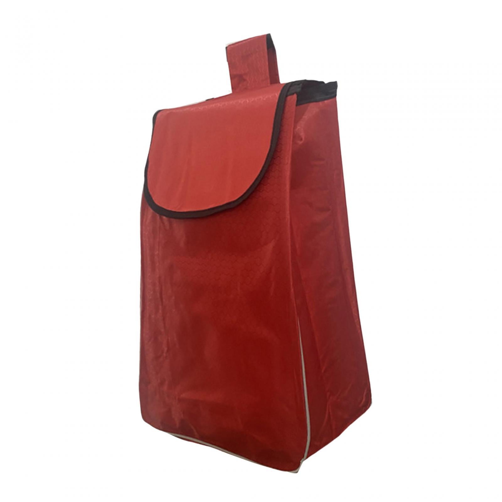 Shopping Cart Replacement Storage Bag Waterproof Durable Lightweight Folding Red