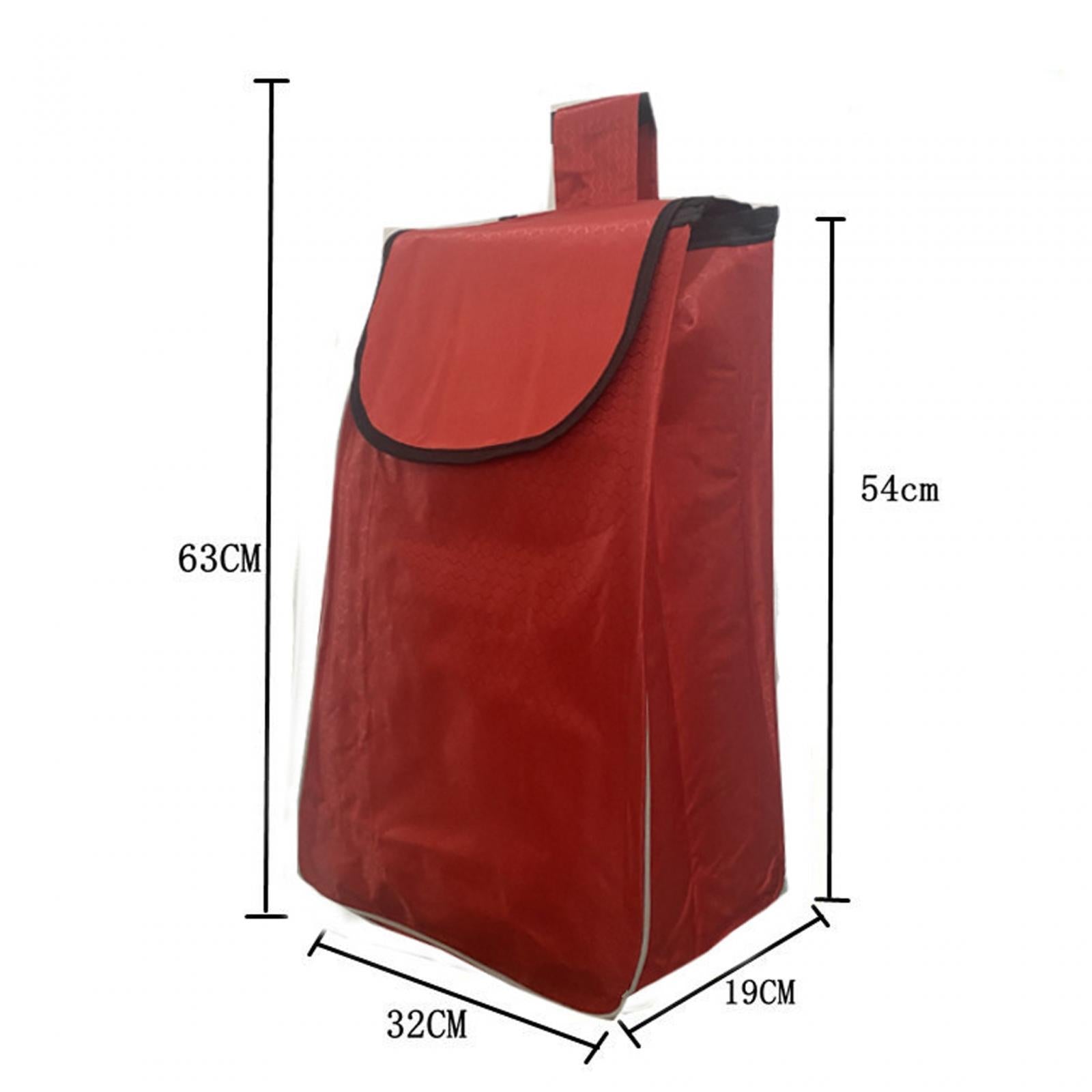 Shopping Cart Replacement Storage Bag Waterproof Durable Lightweight Folding Red