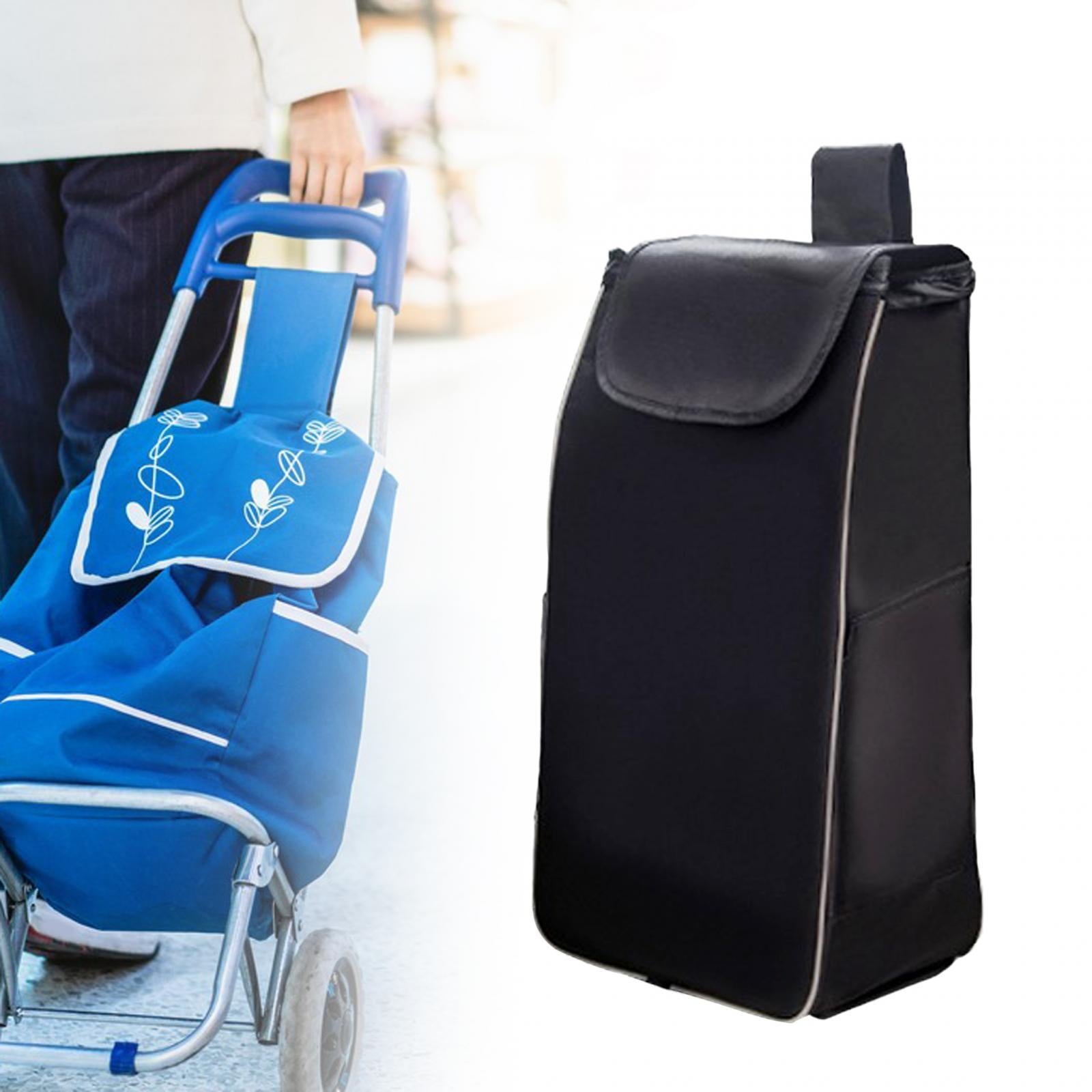 Shopping Cart Replacement Storage Bag Waterproof Durable Lightweight Folding Black Thickened